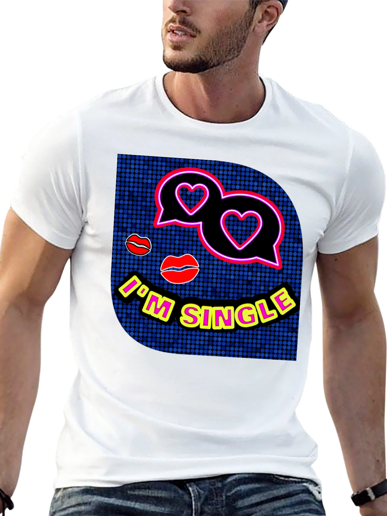 Im Single Graphic Tee - Trendy Dating T-Shirt
