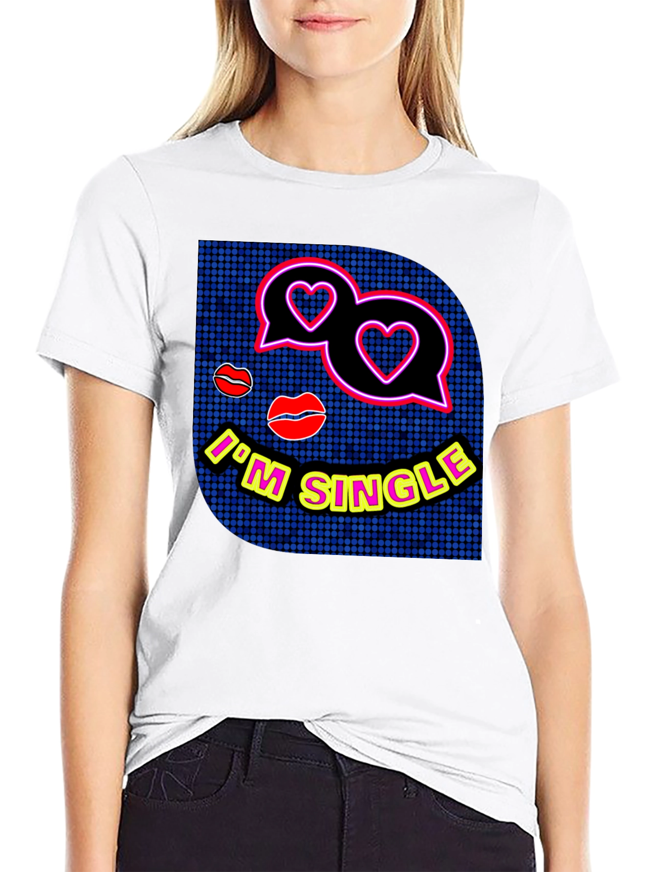 Im Single Graphic Tee - Trendy Dating T-Shirt