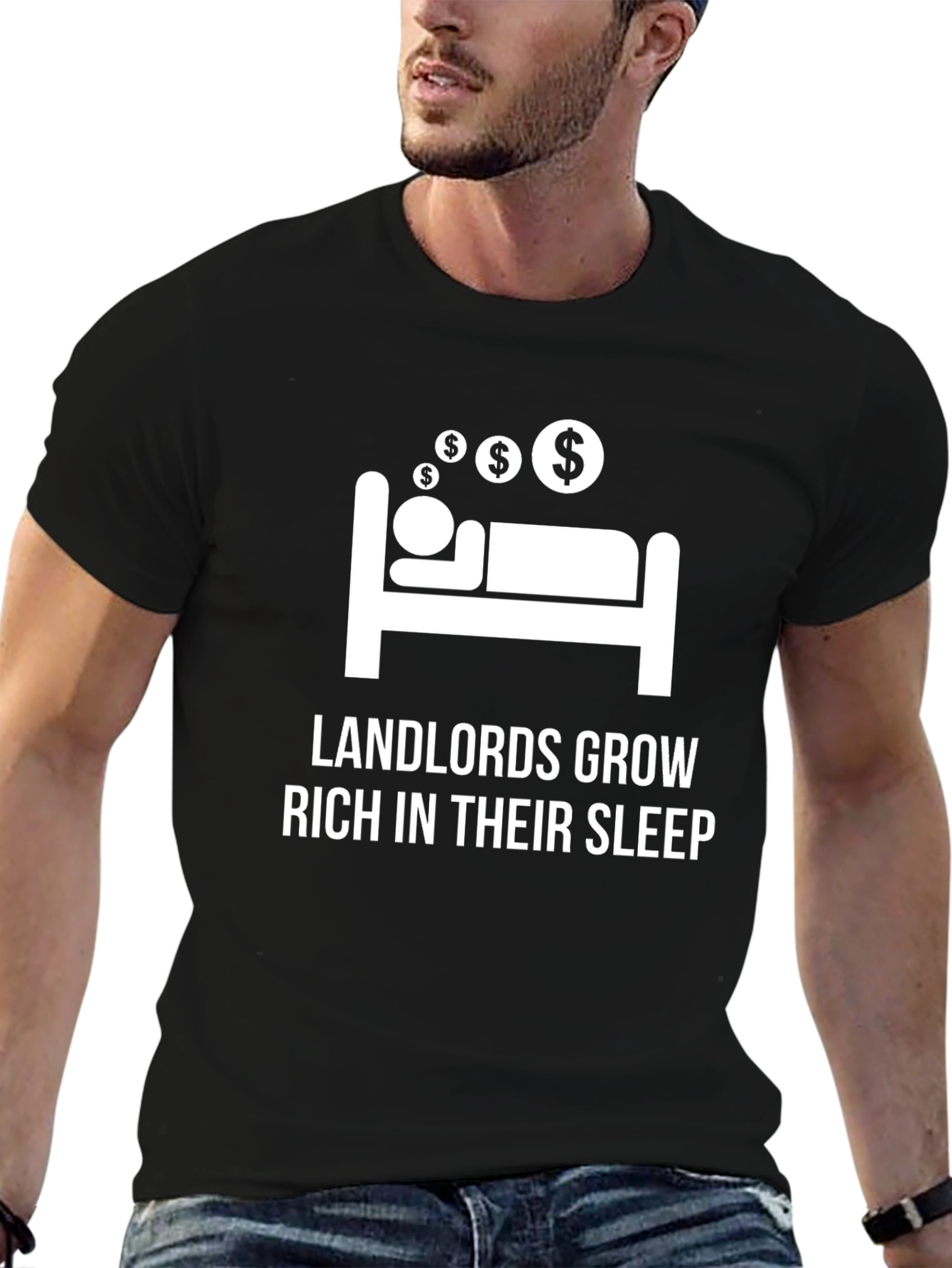 Landlords Grow Rich T-Shirt - Funny Slogan Tee