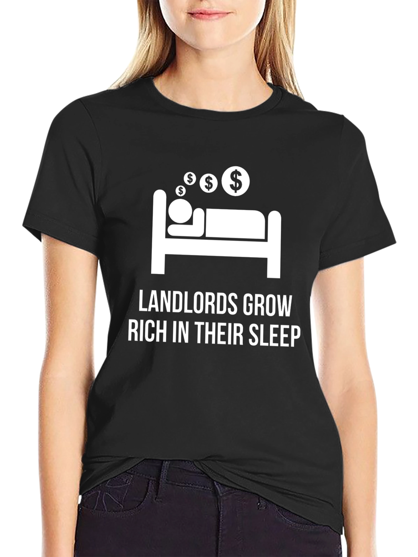 Landlords Grow Rich T-Shirt - Funny Slogan Tee