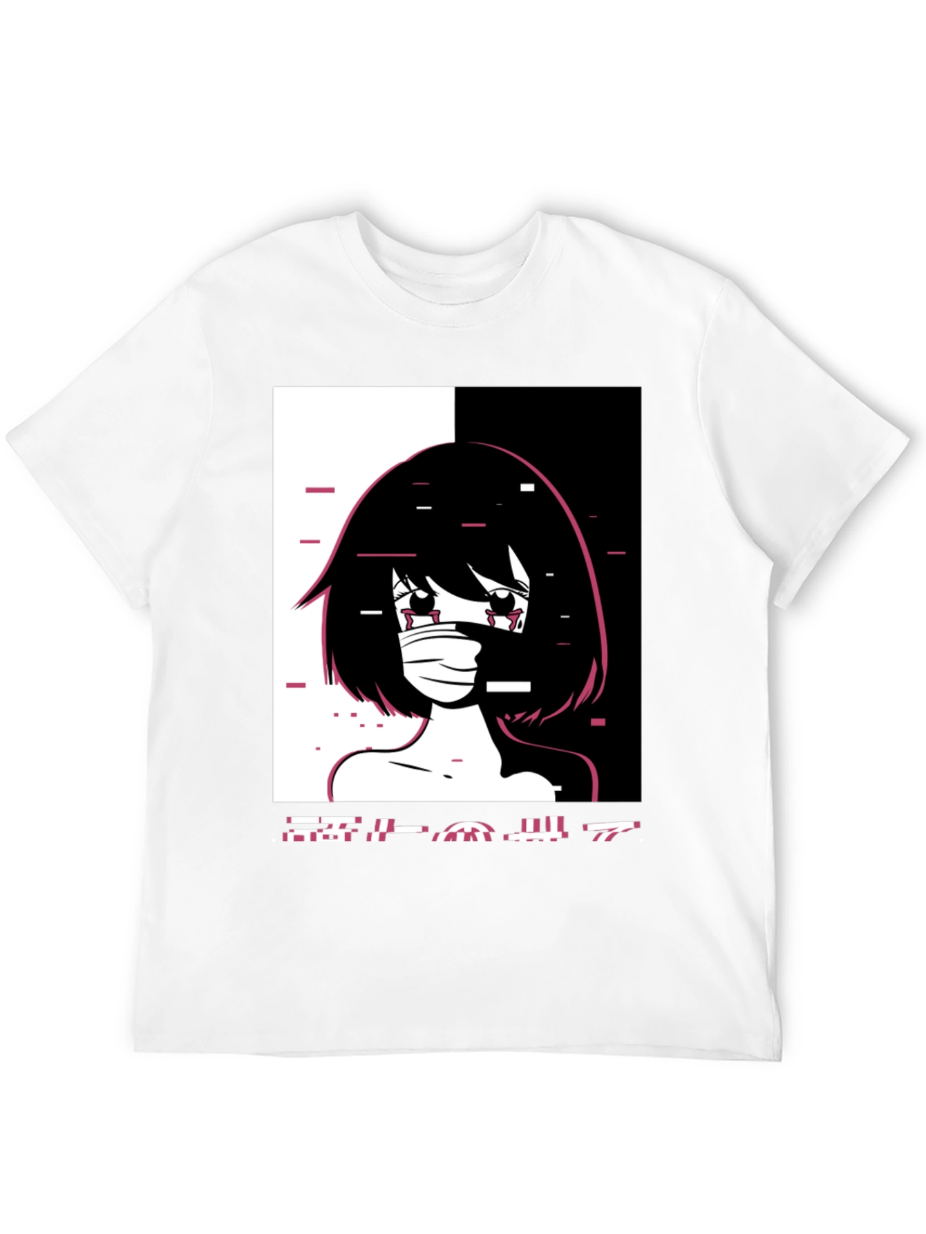 Anime Girl Graphic Tee - Black Unisex T-Shirt