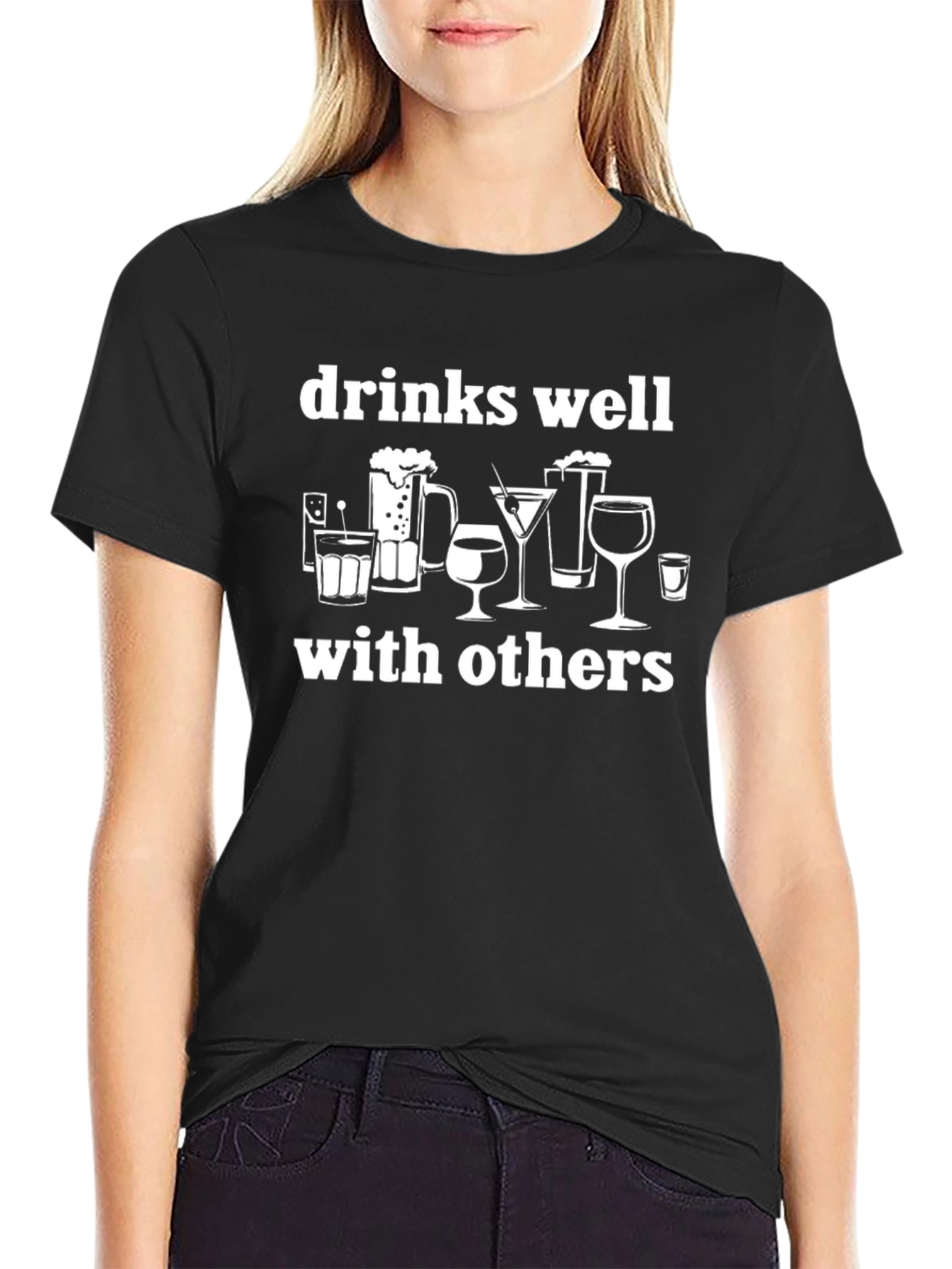 Drinks Well With Others Graphic Tee