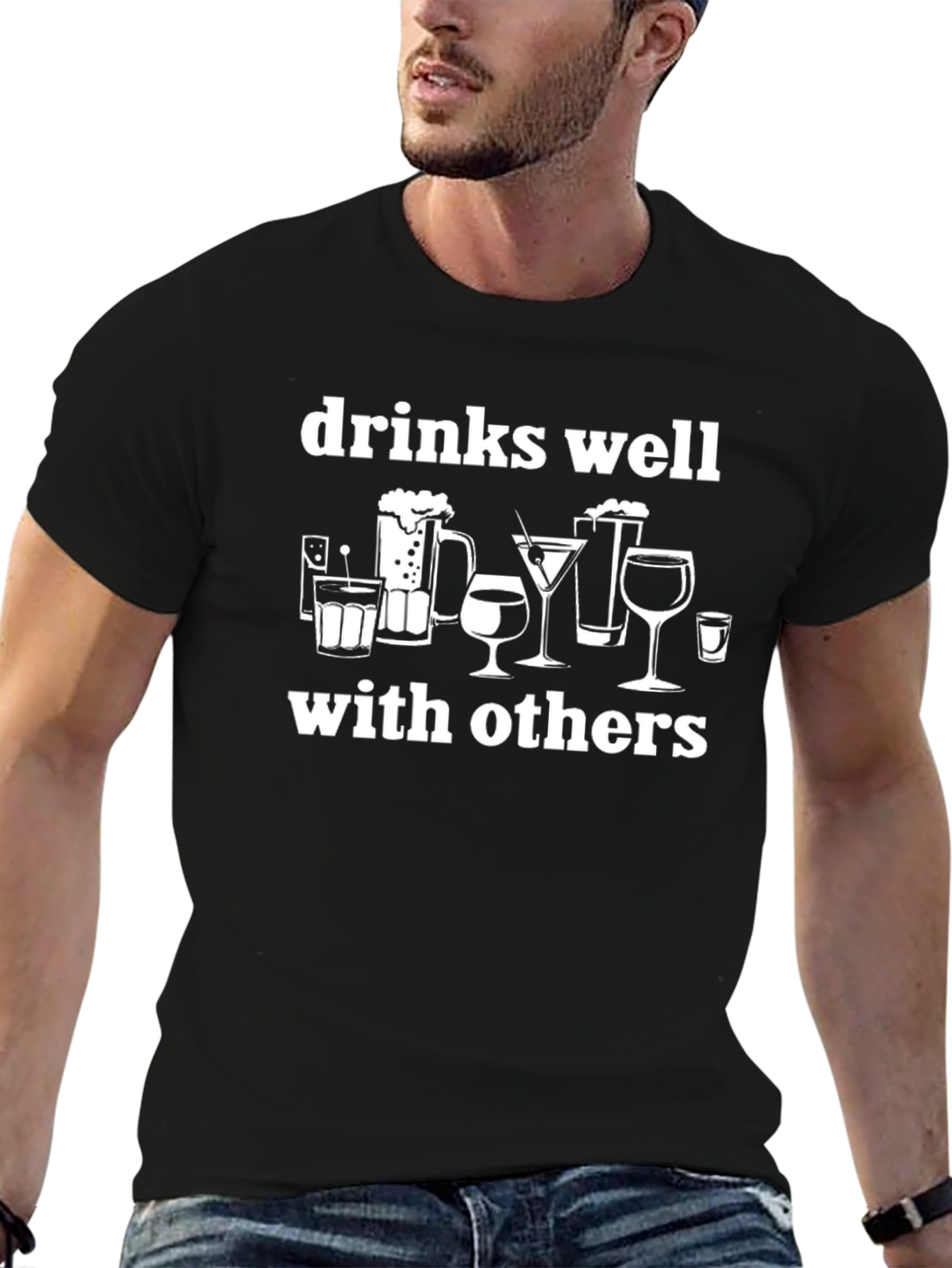 Drinks Well With Others Graphic Tee