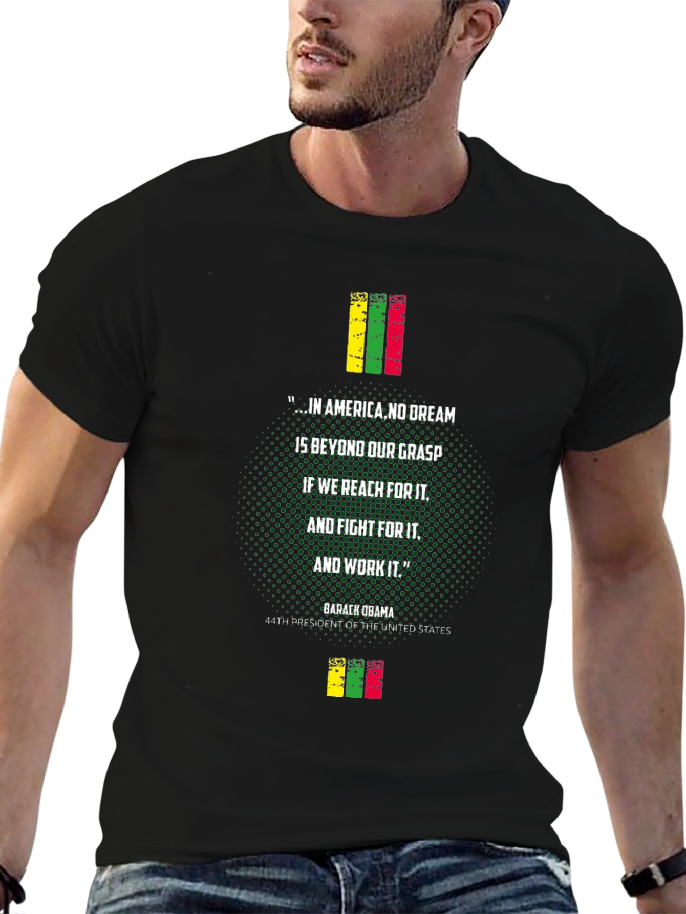 Obama Dream Graphic T-Shirt - Reach For It!