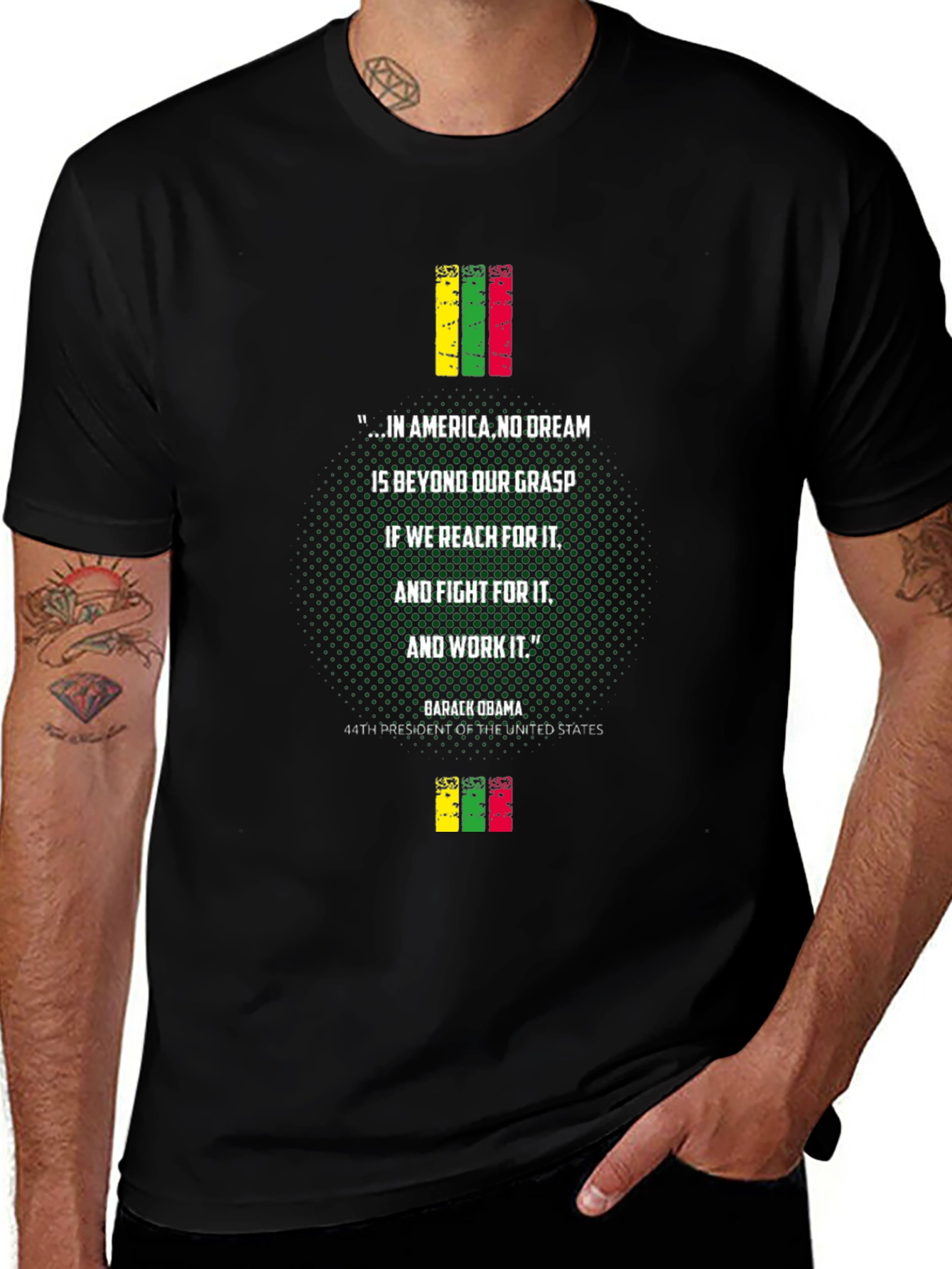 Obama Dream Graphic T-Shirt - Reach For It!