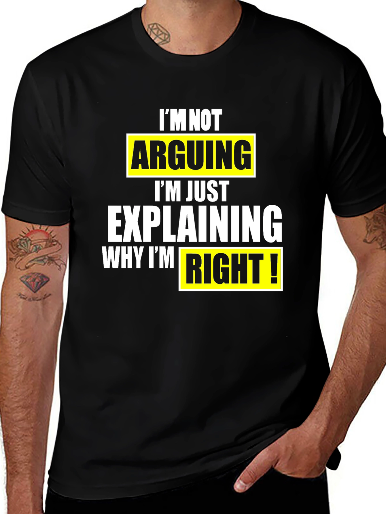 Funny Sarcastic T-Shirt: Im Not Arguing