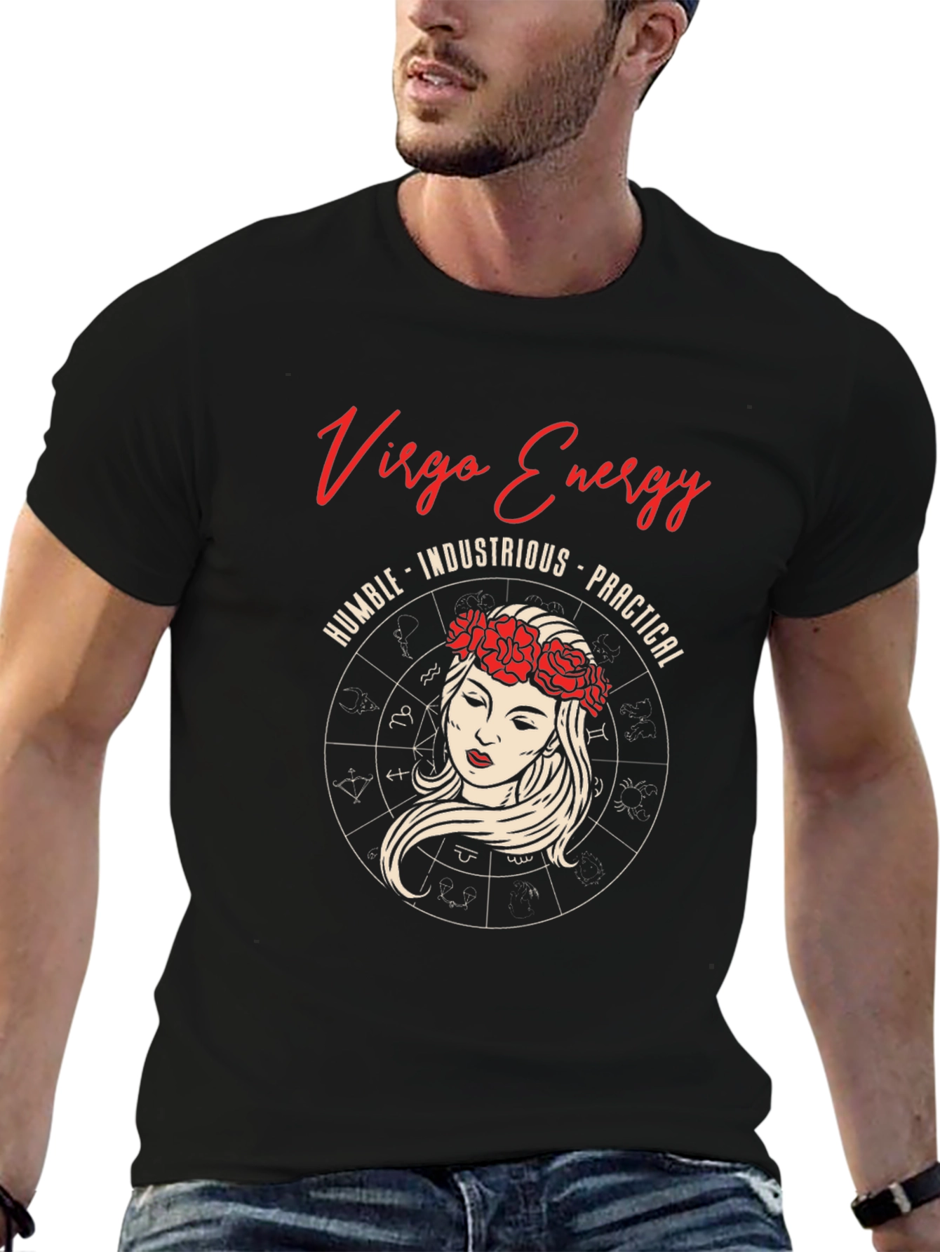 Virgo Energy Graphic Tee Zodiac Astrological Sign T-Shirt