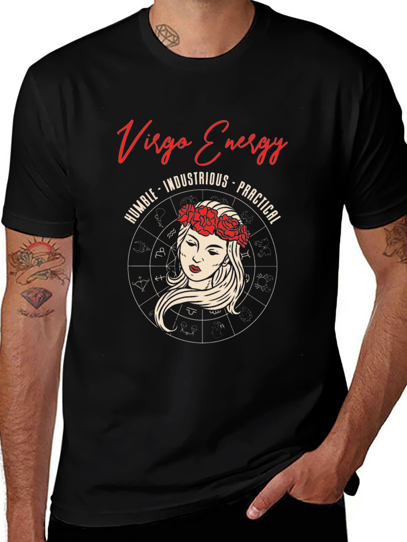 Virgo Energy Graphic Tee Zodiac Astrological Sign T-Shirt