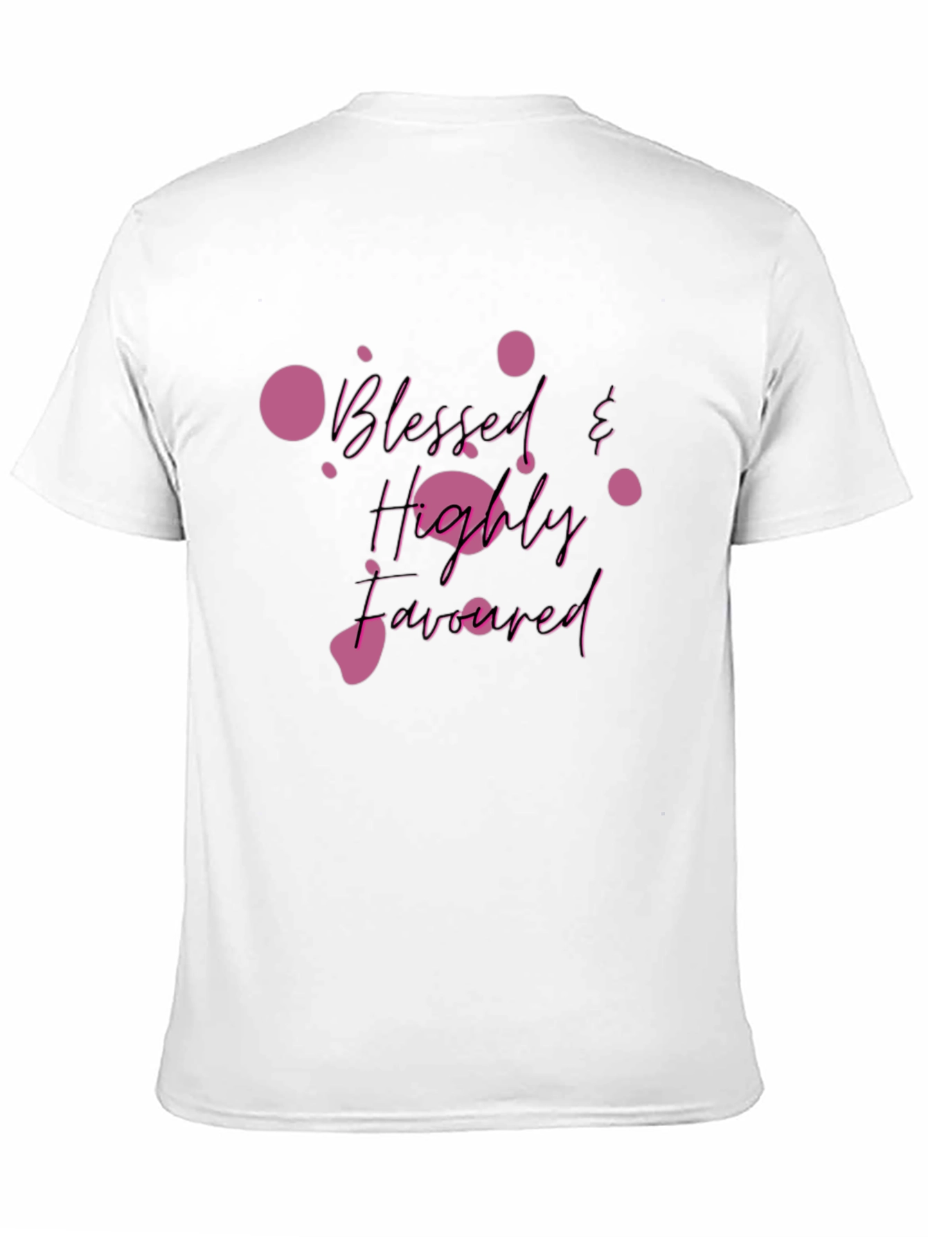 Blessed & Highly Favored Black T-Shirt