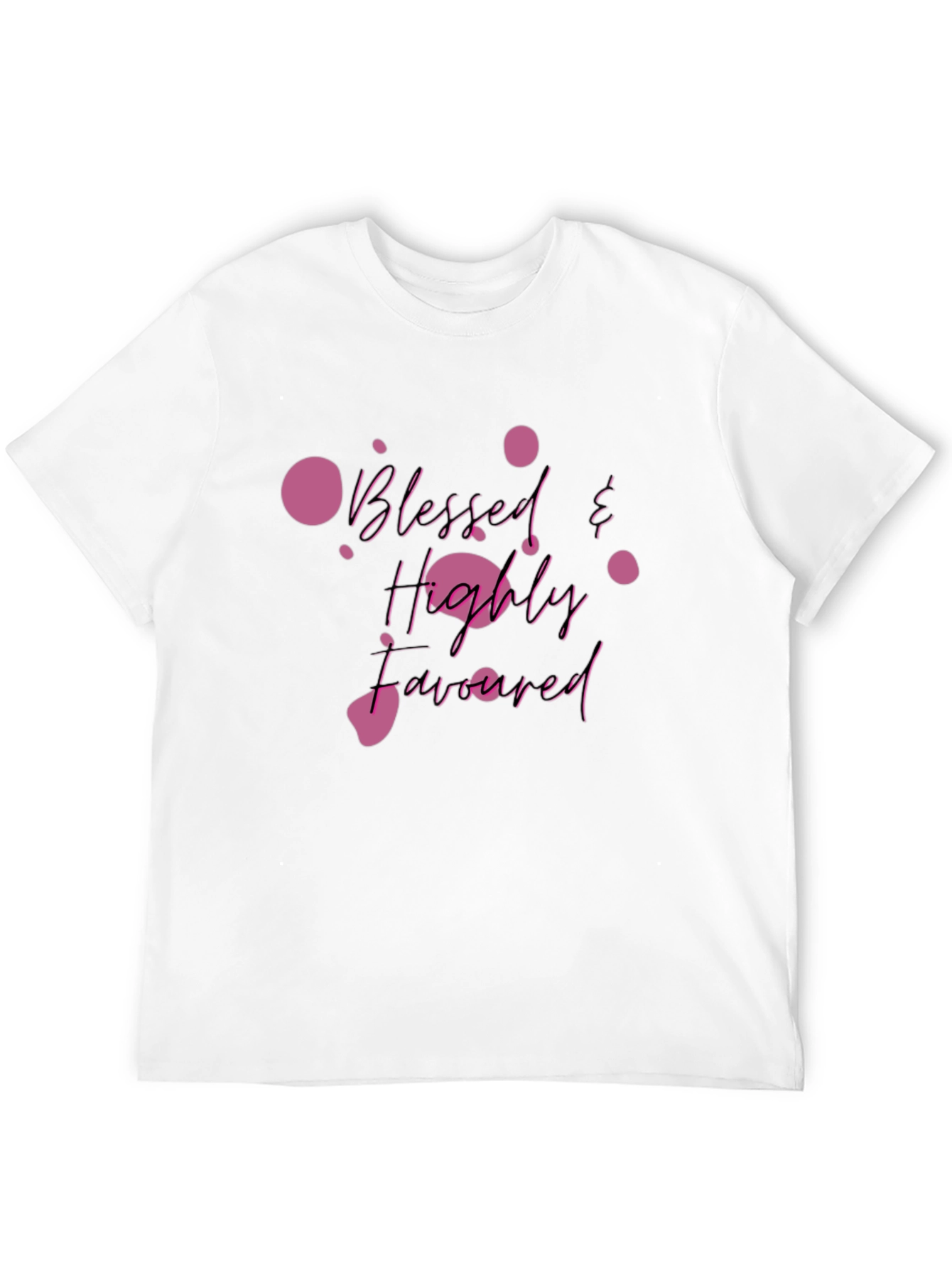 Blessed & Highly Favored Black T-Shirt