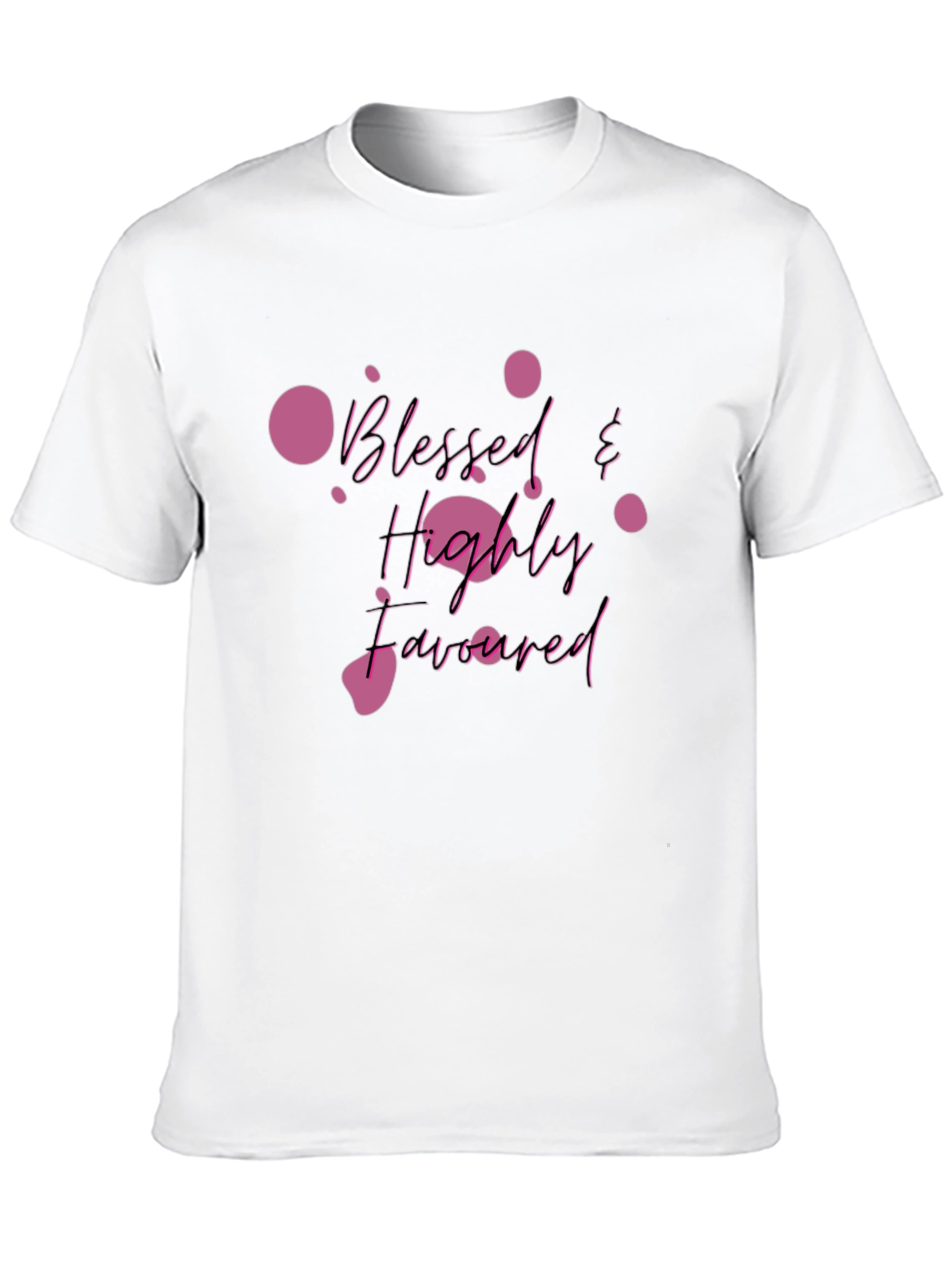 Blessed & Highly Favored Black T-Shirt