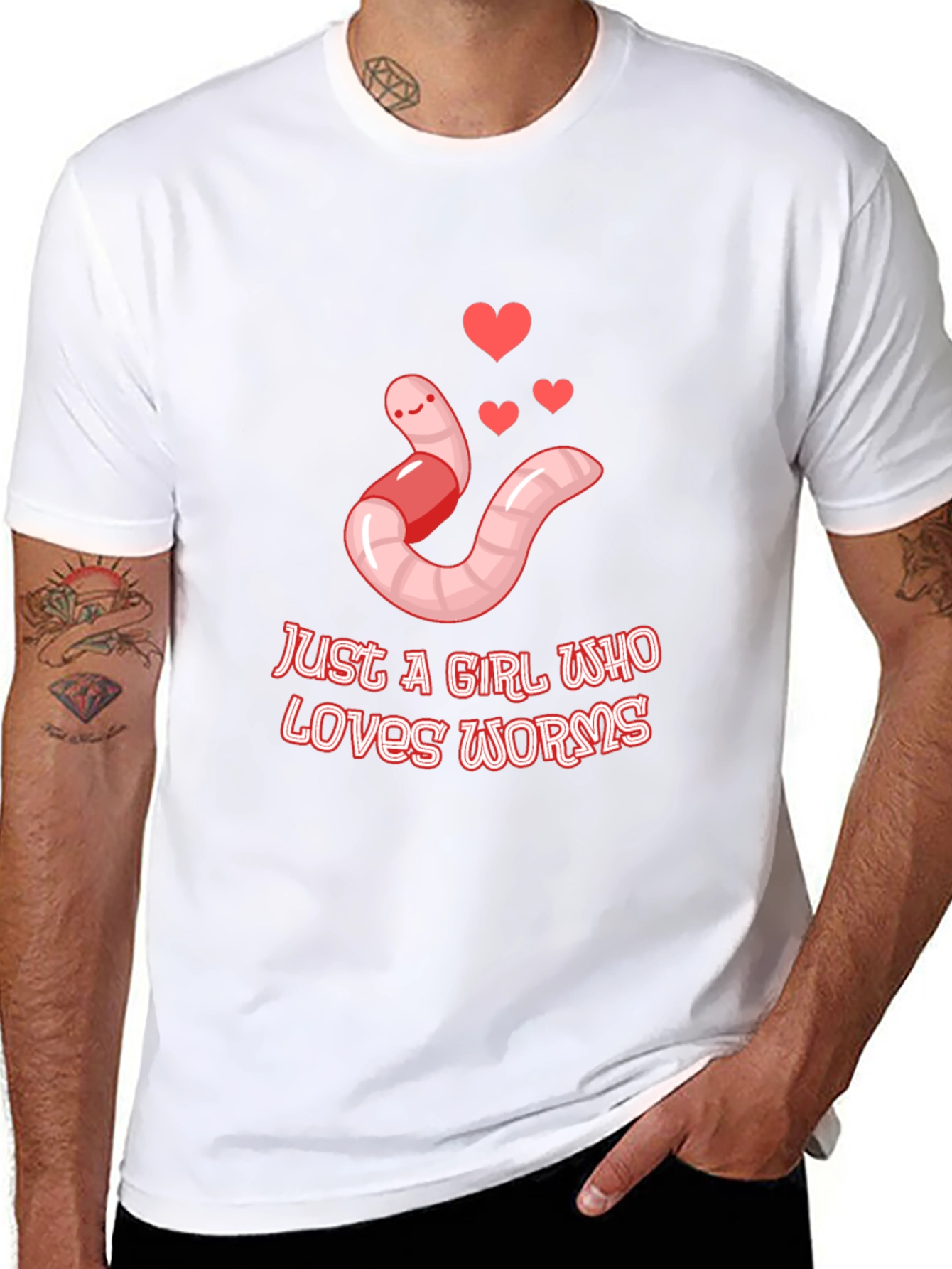 Worms Love Graphic T-Shirt