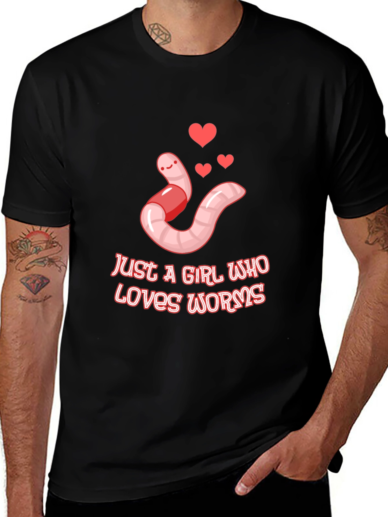 Worms Love Graphic T-Shirt