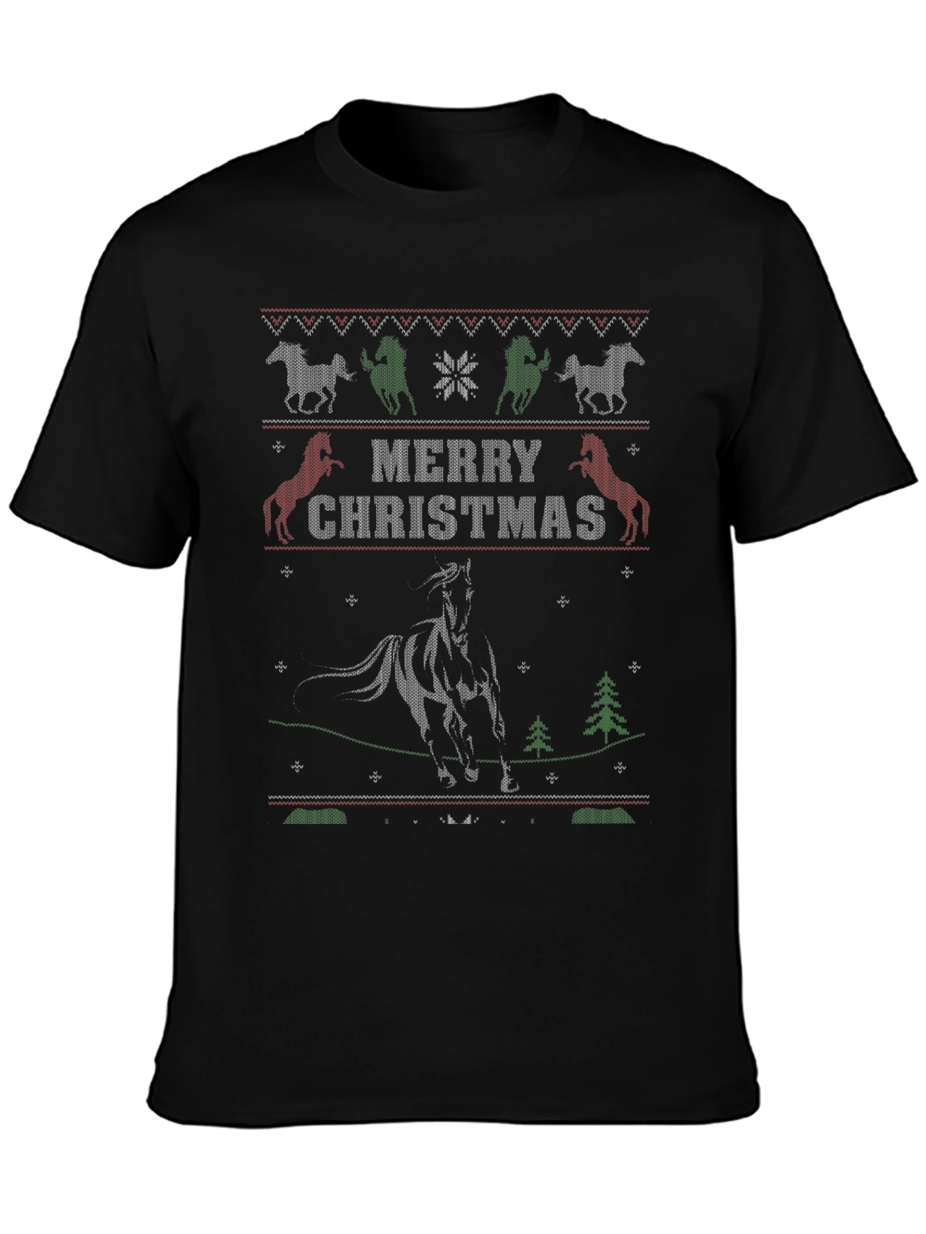 Festive Horse Christmas Tee