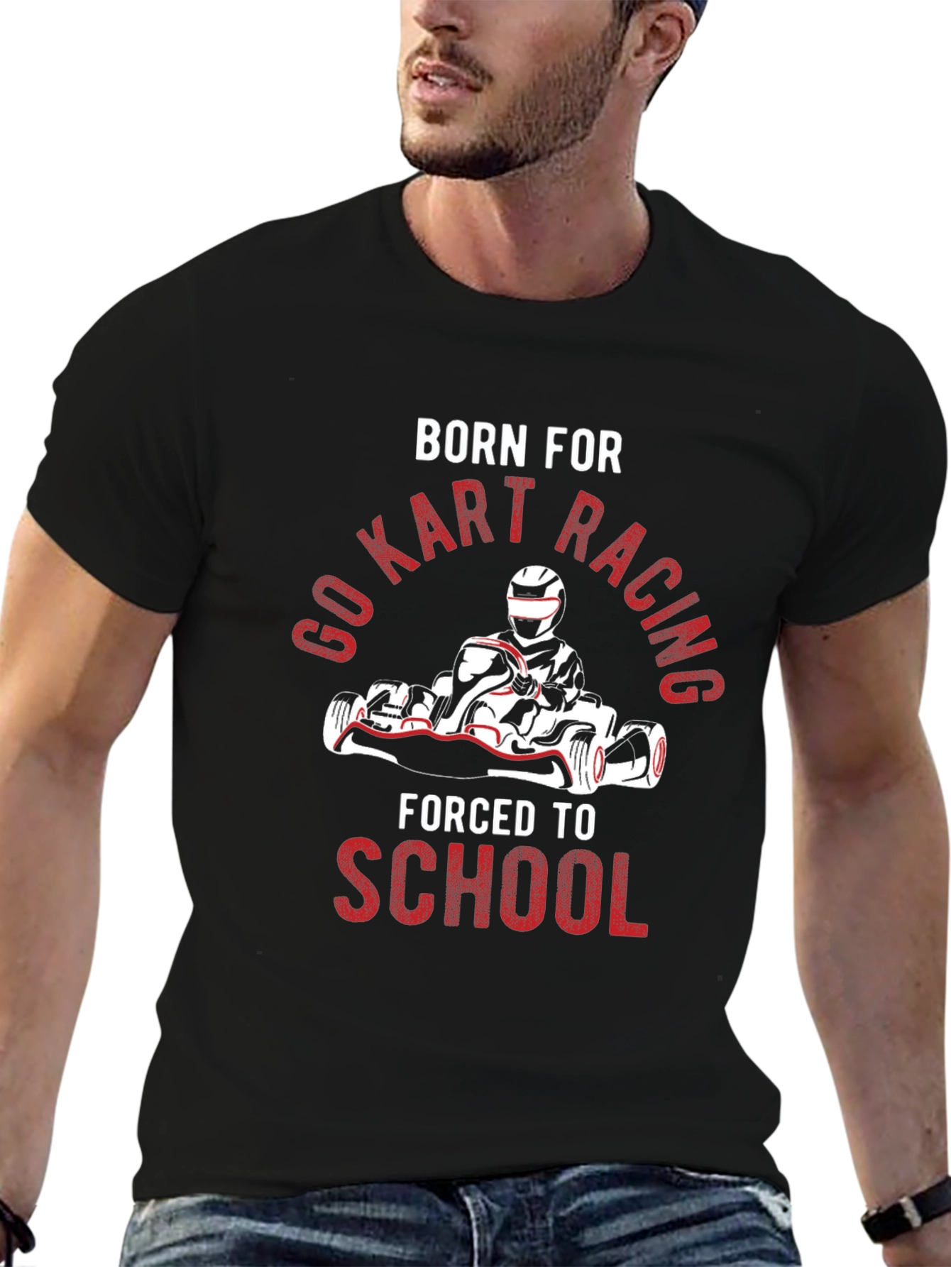 Born for Go Kart Racing Graphic Tee