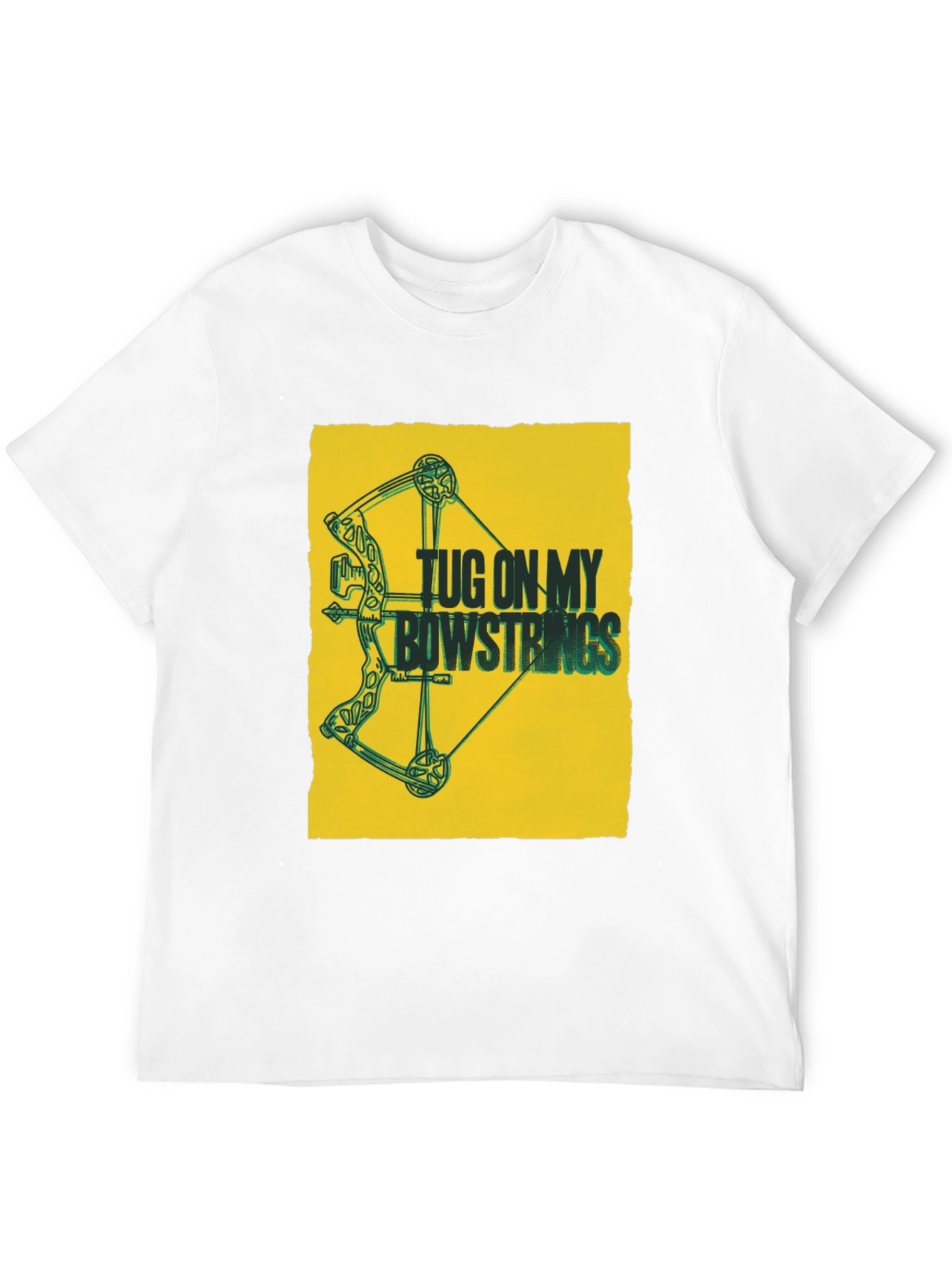 Tug on My Bowstrings Black Graphic Tee