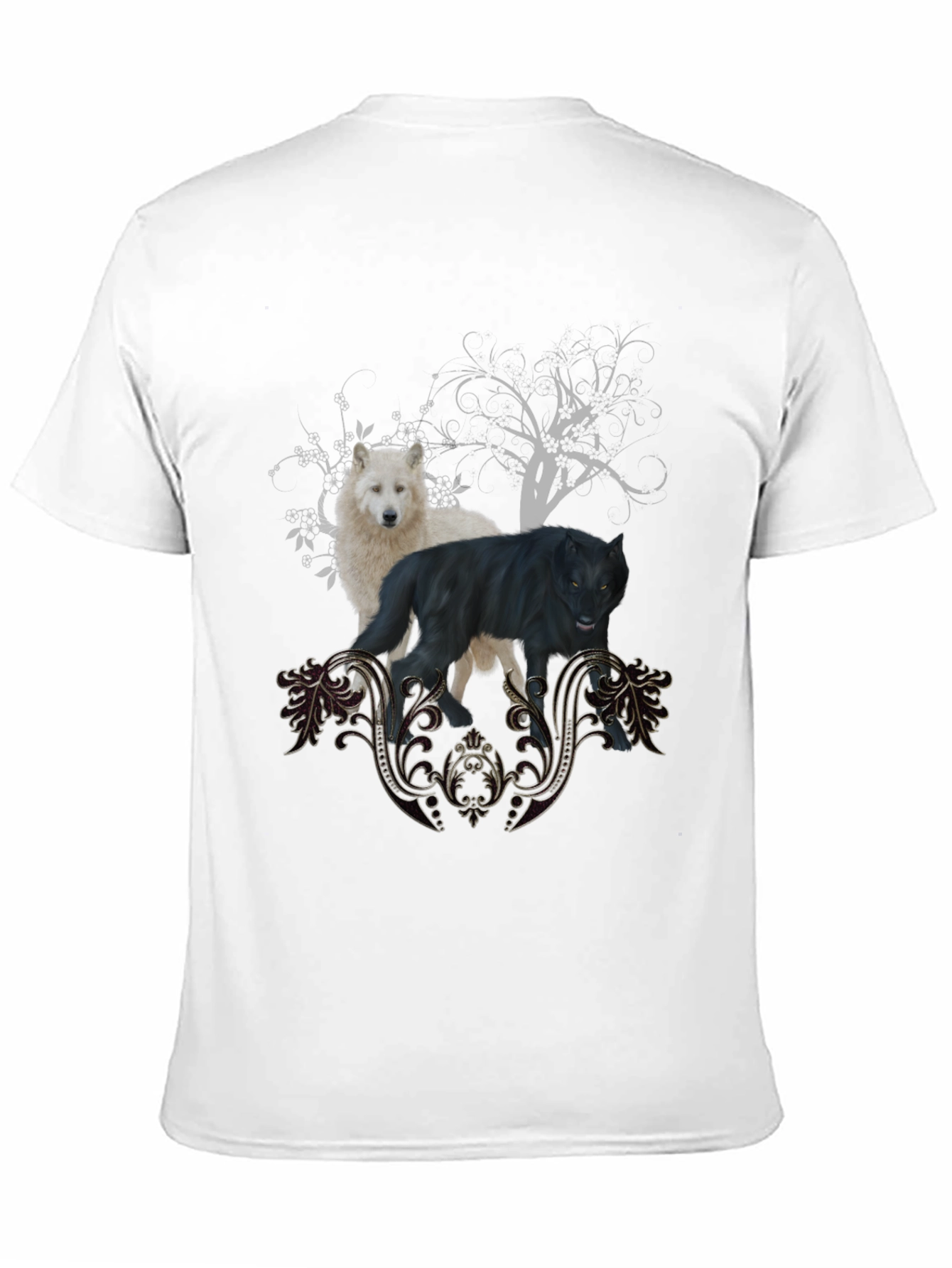 Wolf Pack Graphic Black T-Shirt