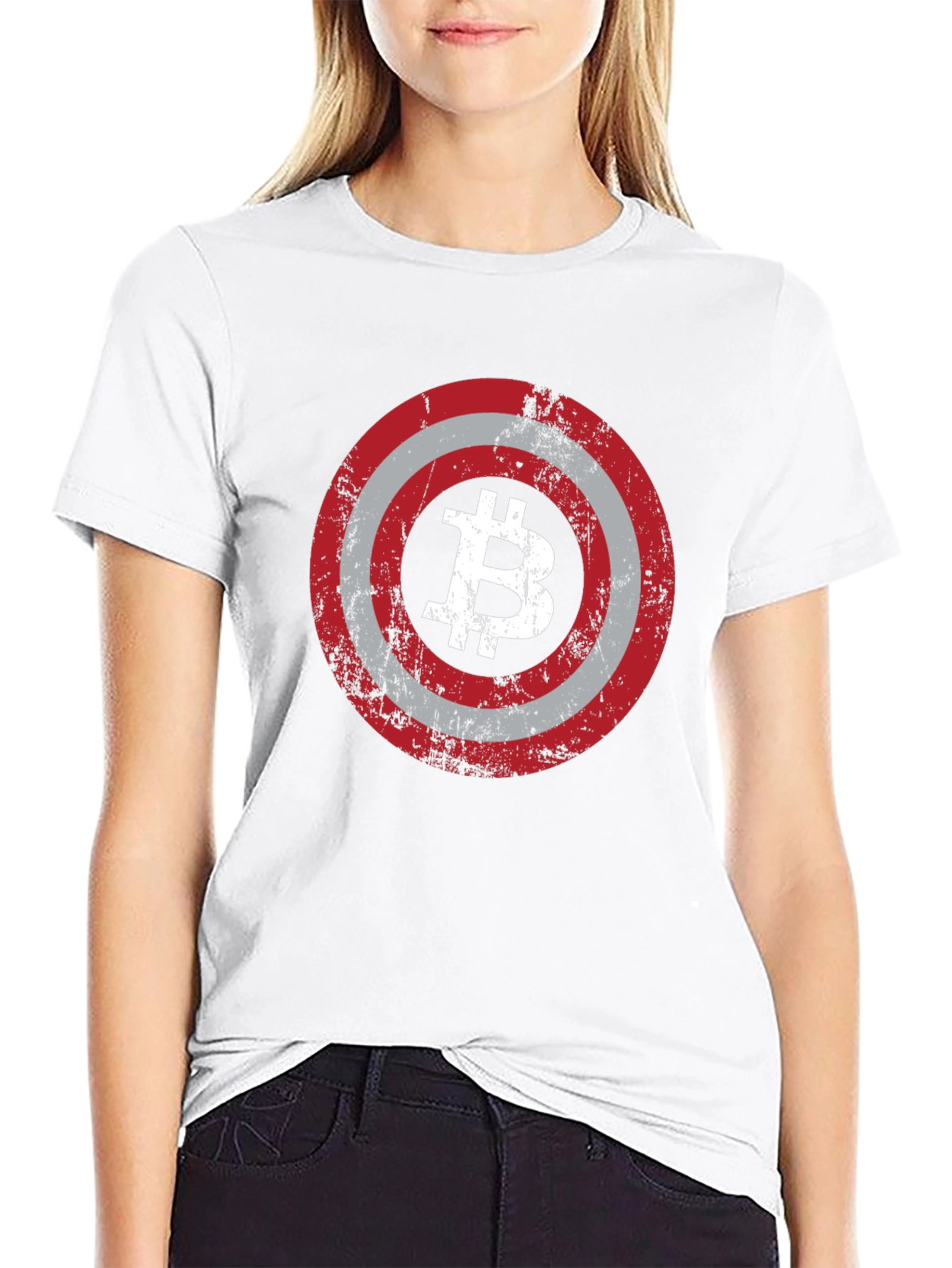 Bitcoin Shield T-Shirt - Crypto Captain Tee