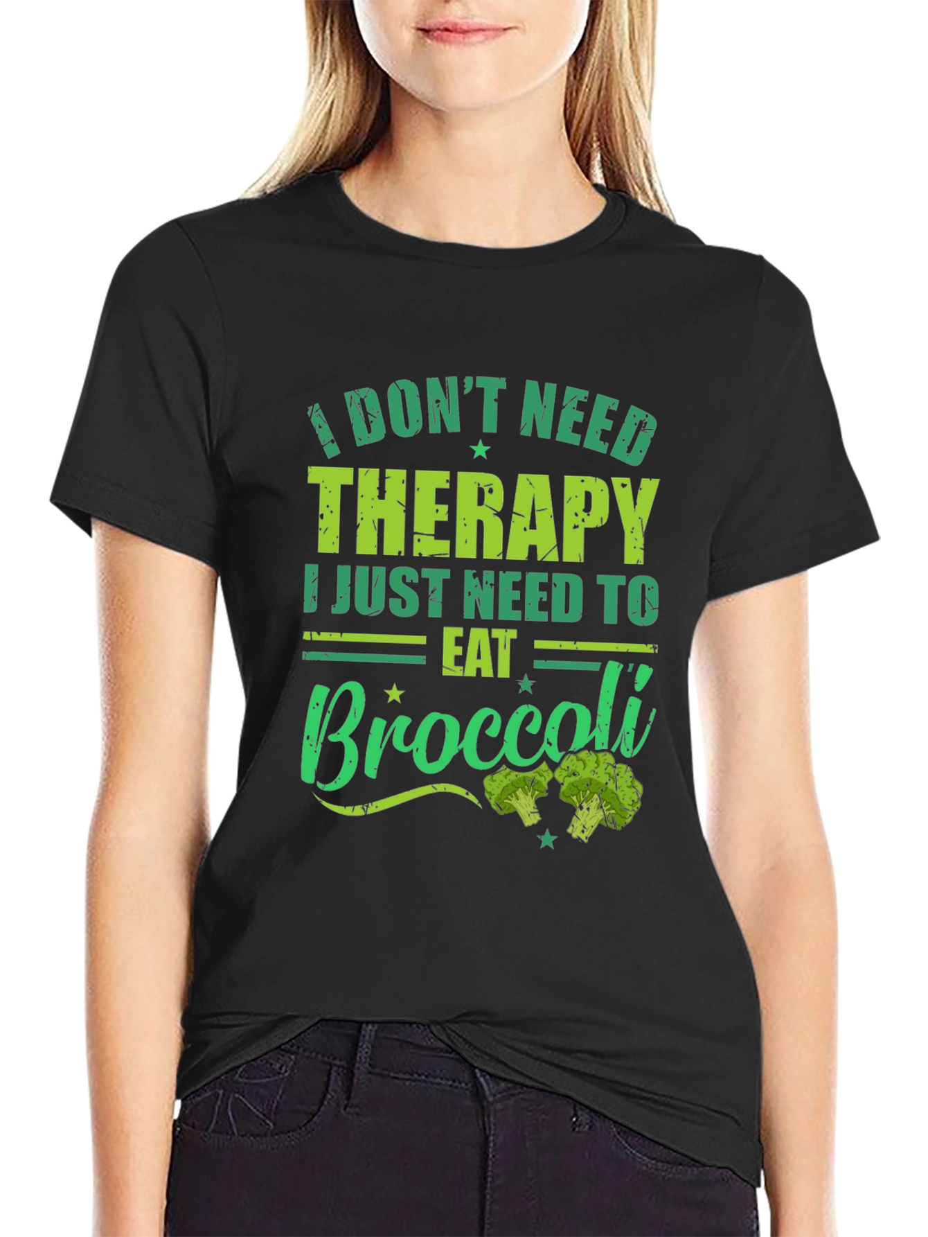 Eat Broccoli T-Shirt - Therapy Alternative