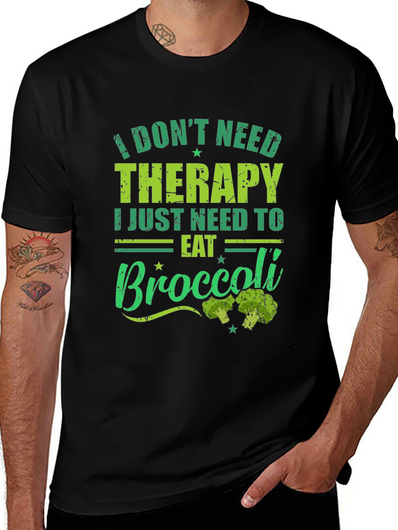 Eat Broccoli T-Shirt - Therapy Alternative