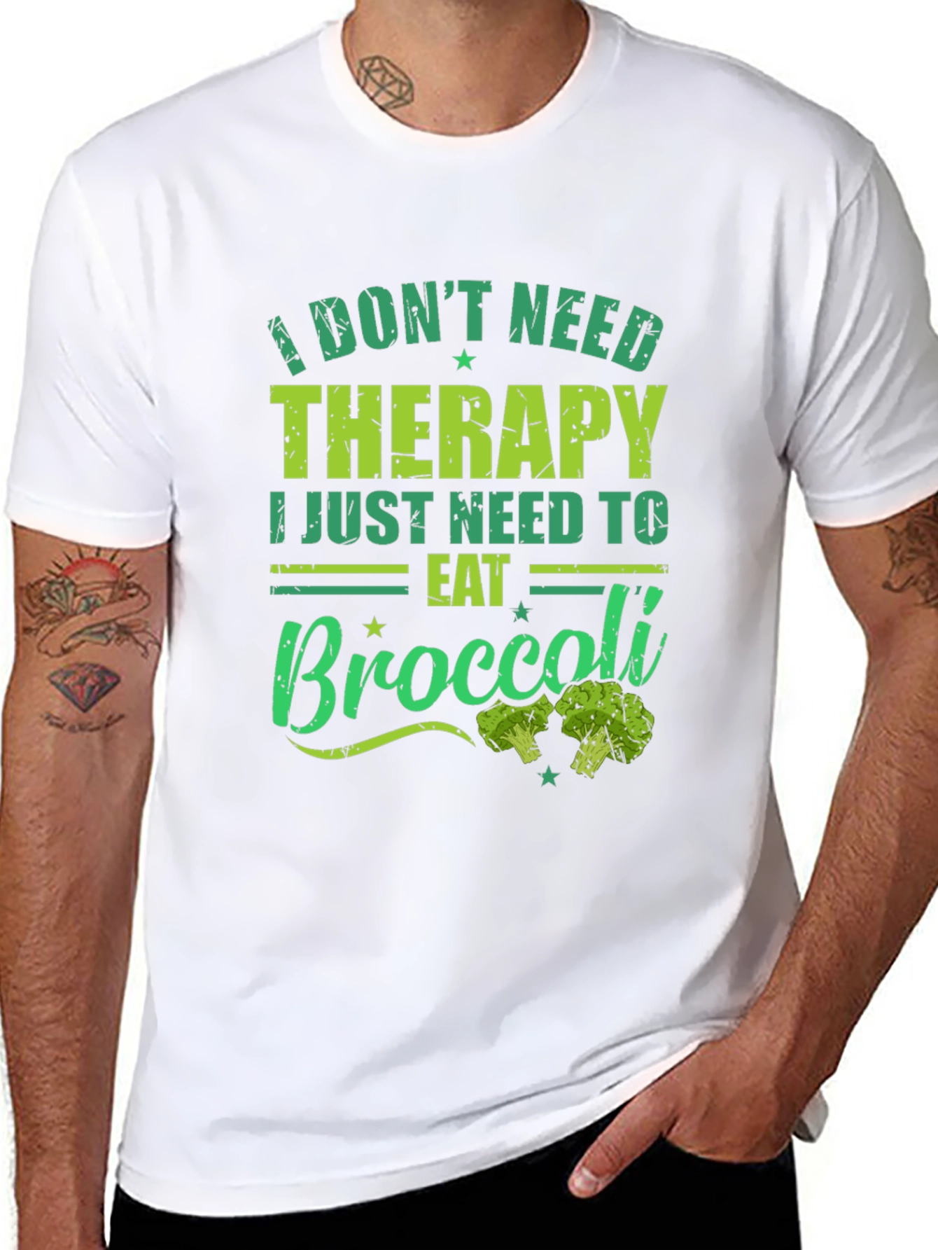 Eat Broccoli T-Shirt - Therapy Alternative