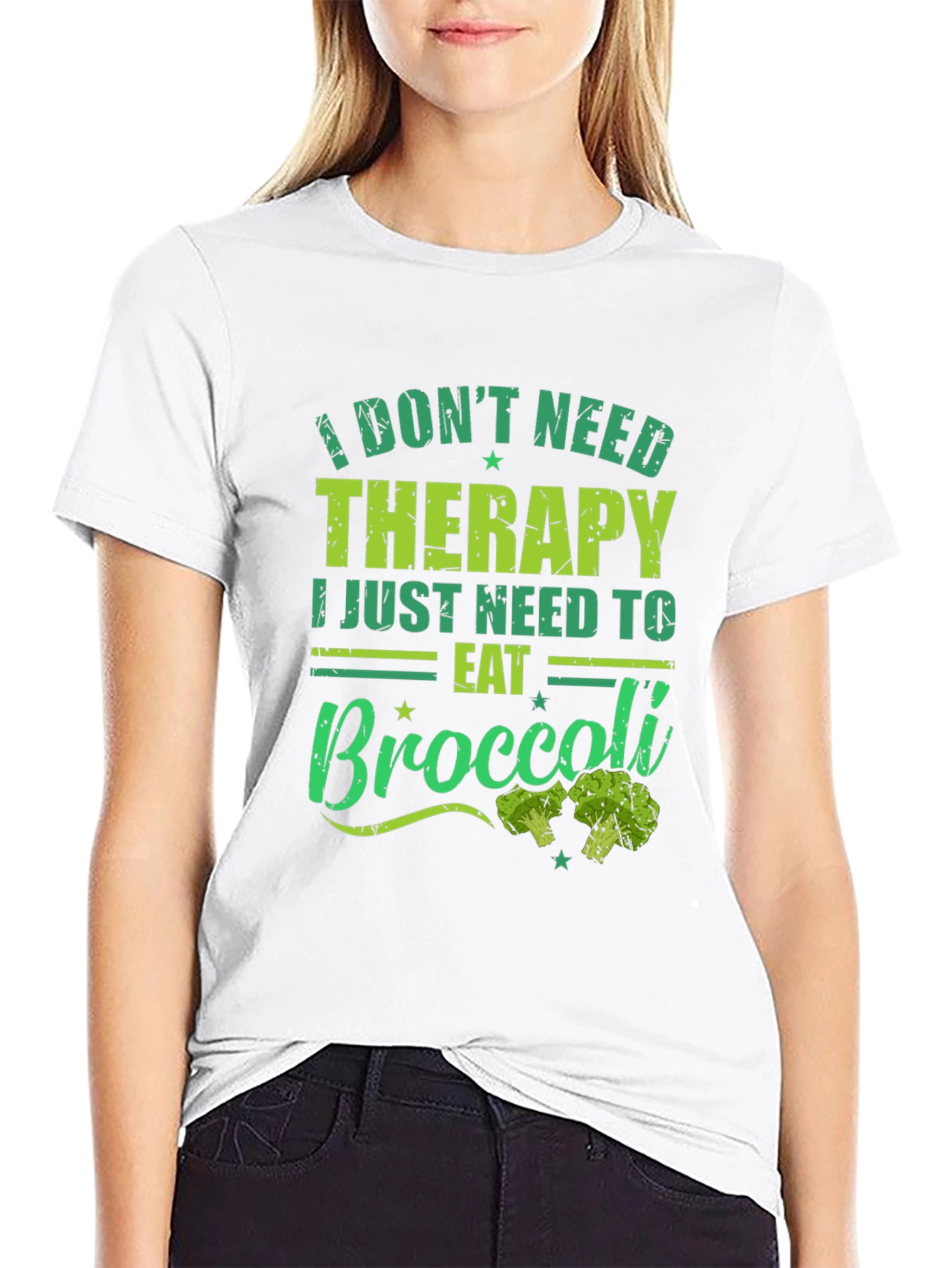 Eat Broccoli T-Shirt - Therapy Alternative