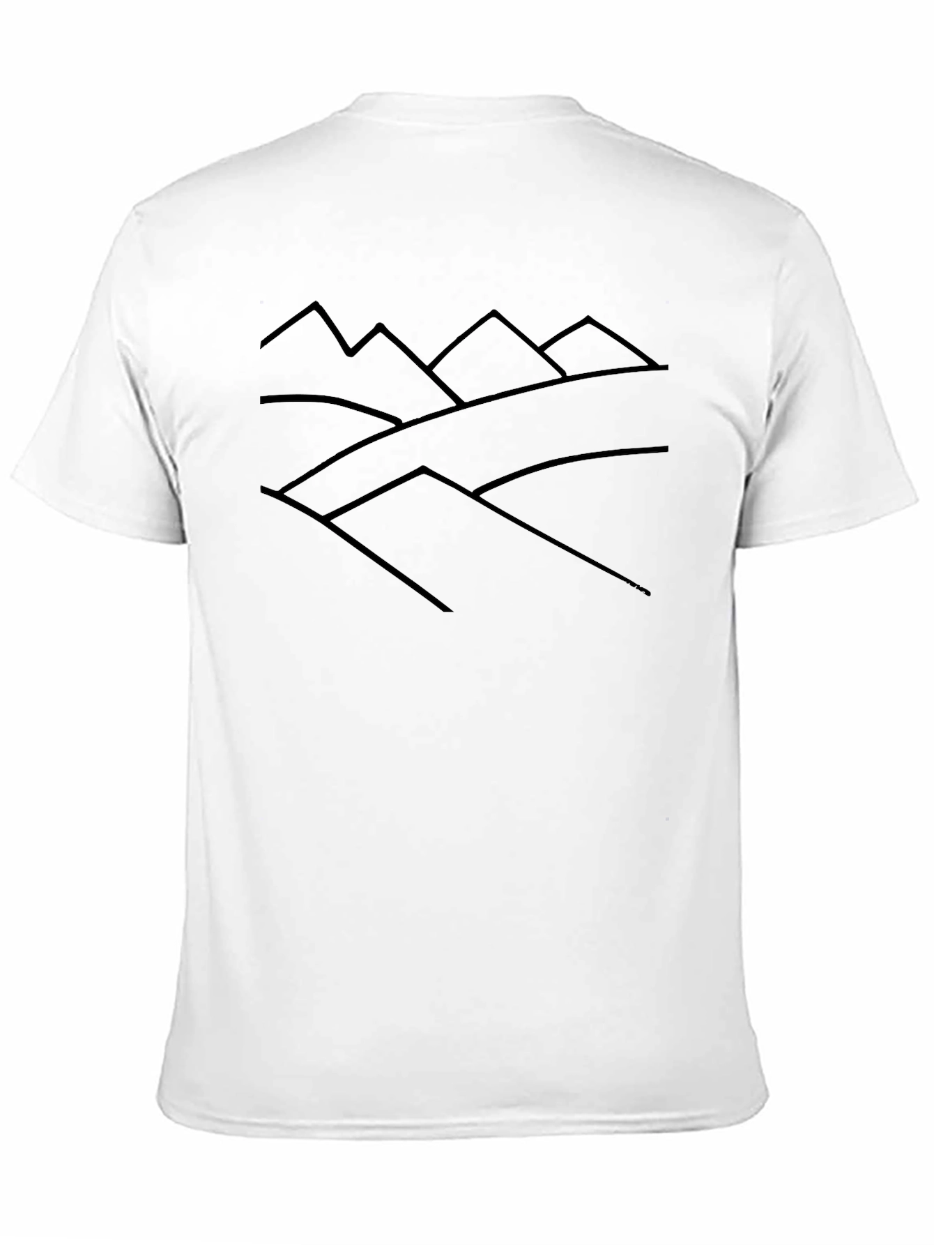 Minimalist Mountain Range Graphic Tee