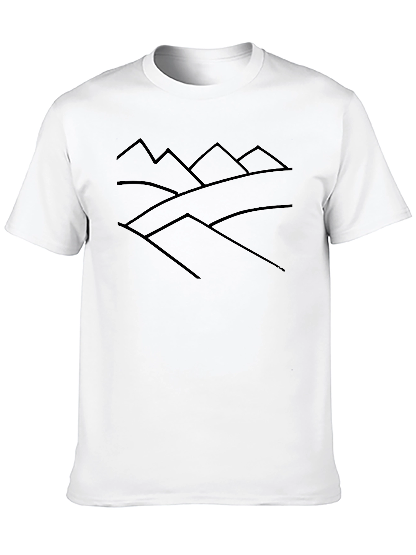 Minimalist Mountain Range Graphic Tee