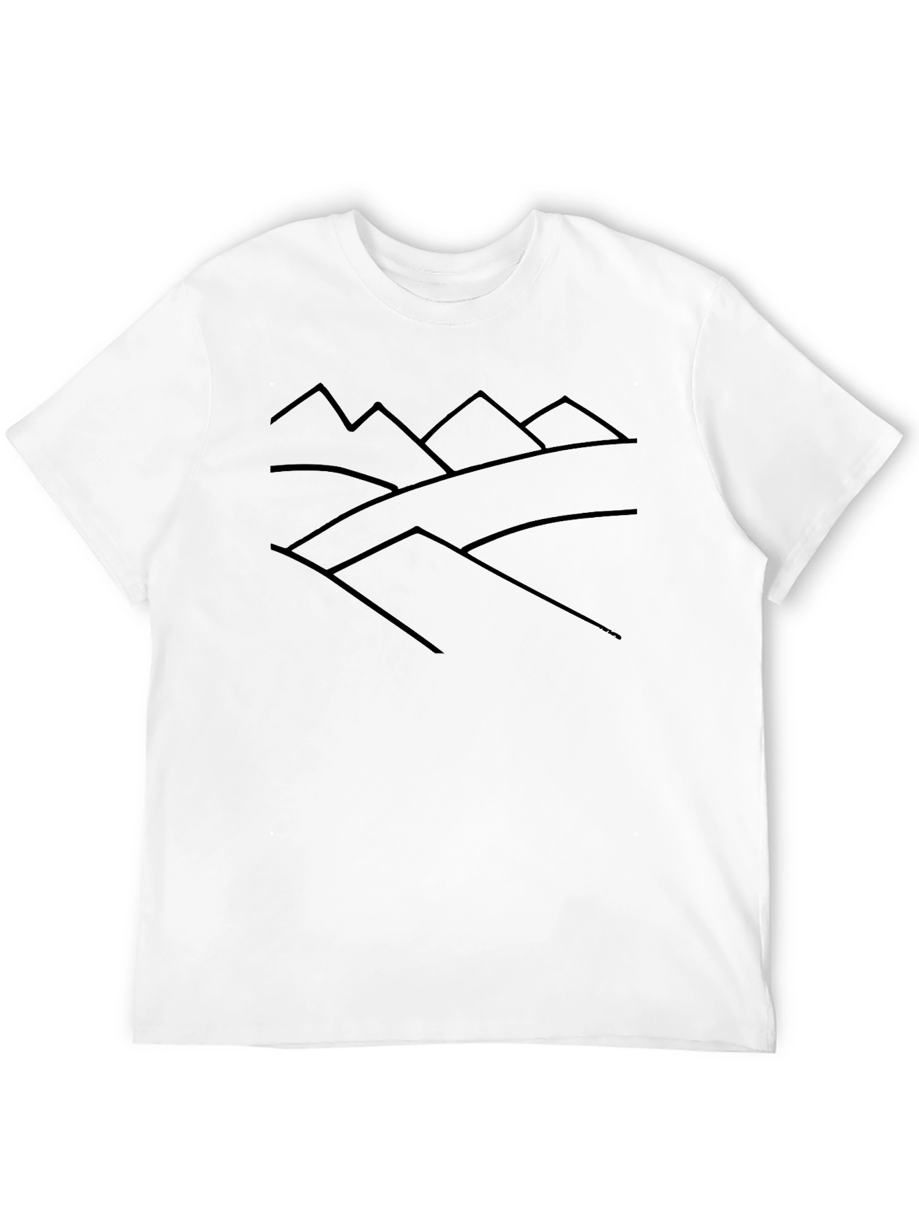 Minimalist Mountain Range Graphic Tee