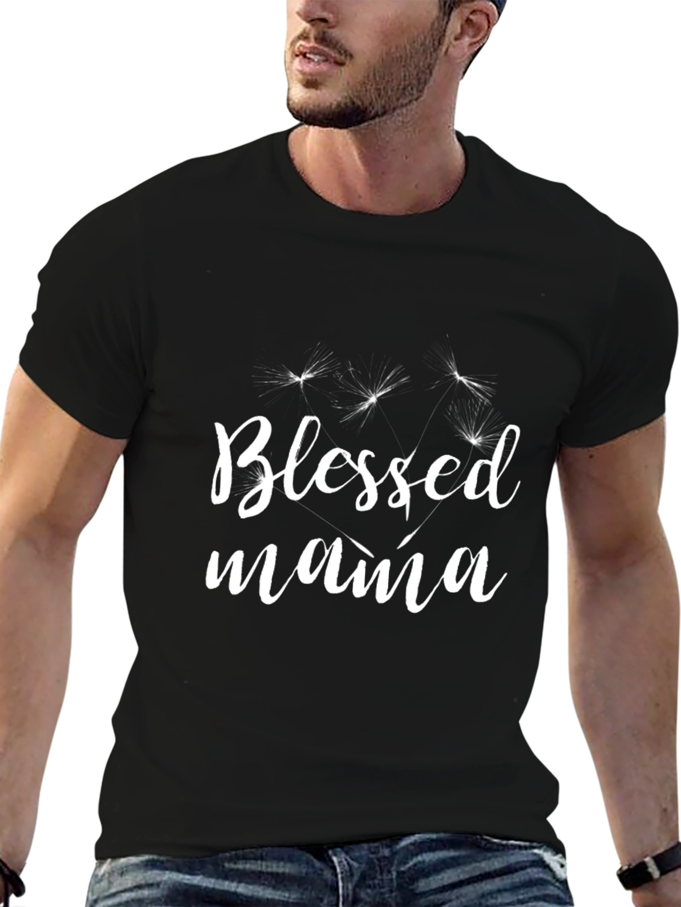 Blessed Mama Black Graphic Tee
