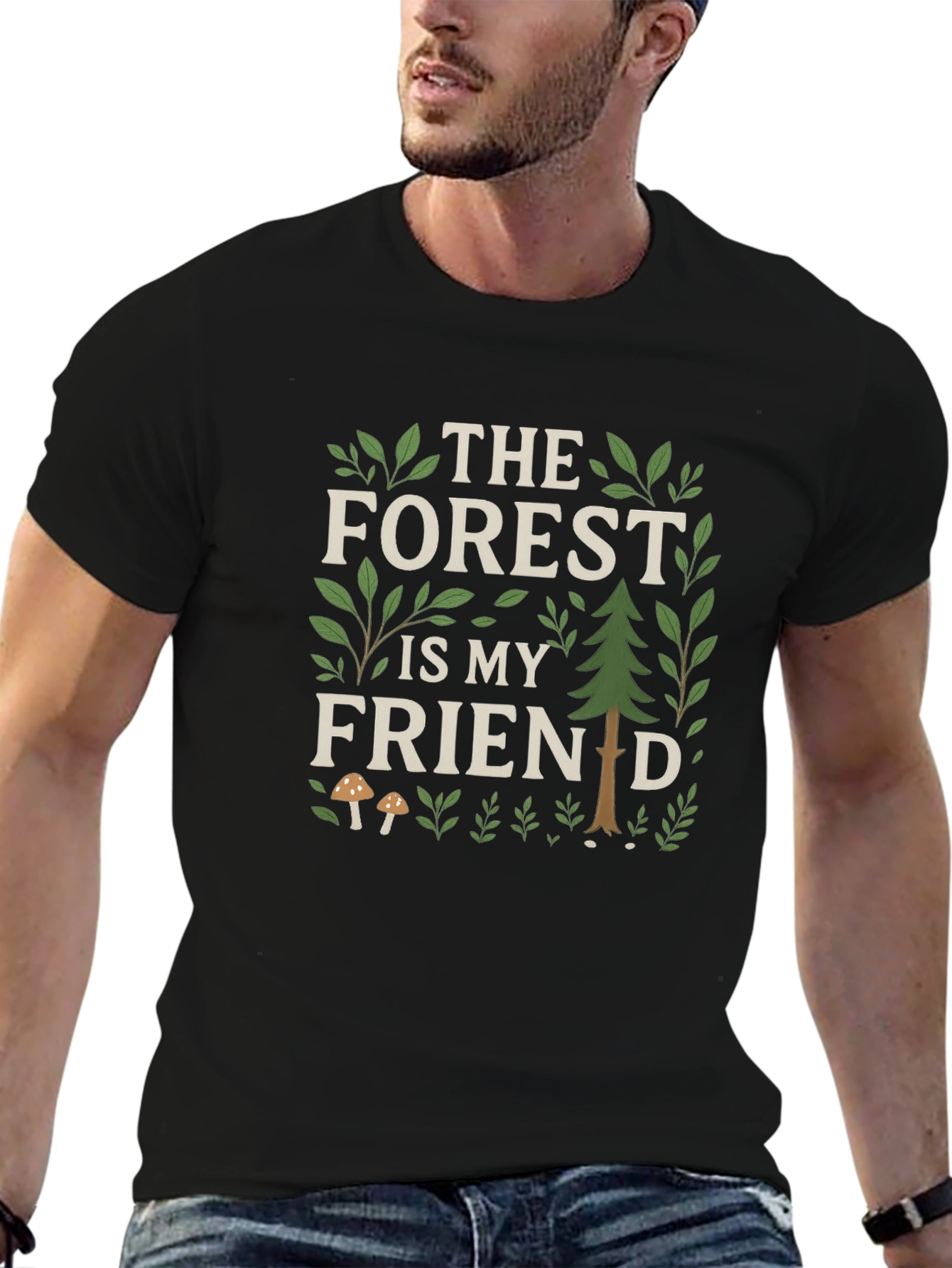 Forest Friend Graphic Tee - Nature Lovers Shirt
