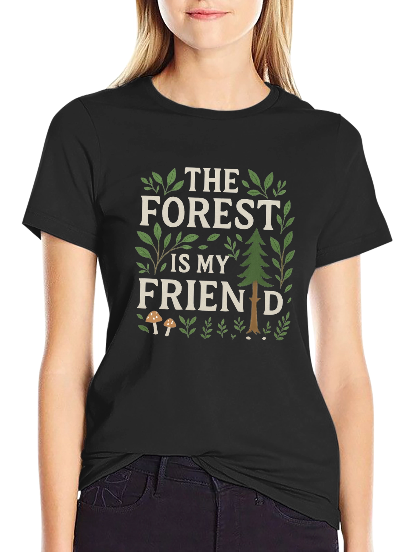 Forest Friend Graphic Tee - Nature Lovers Shirt