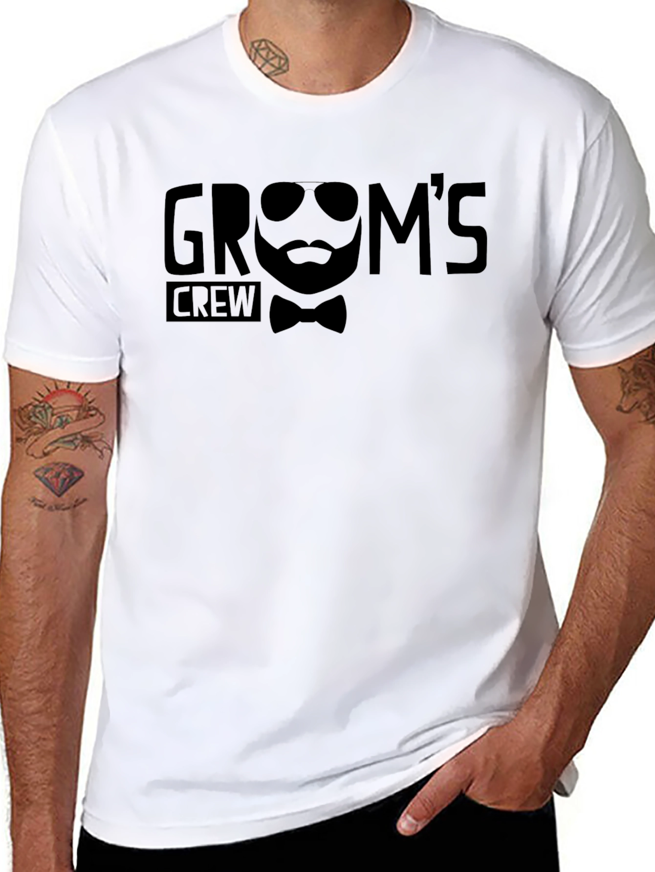 Grooms Crew T-Shirt - Wedding Party Apparel