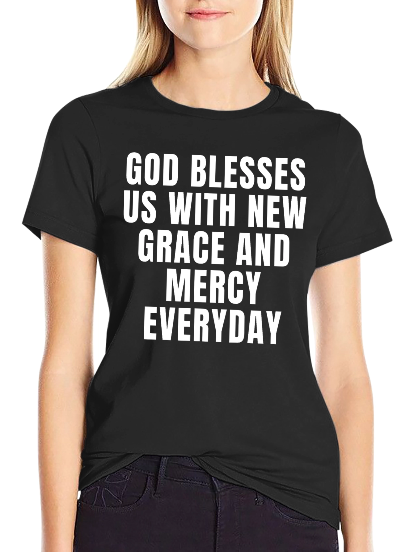 God Blesses Us T-Shirt: Grace & Mercy Everyday