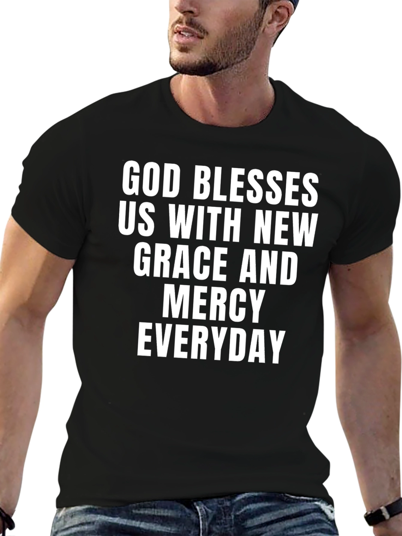 God Blesses Us T-Shirt: Grace & Mercy Everyday