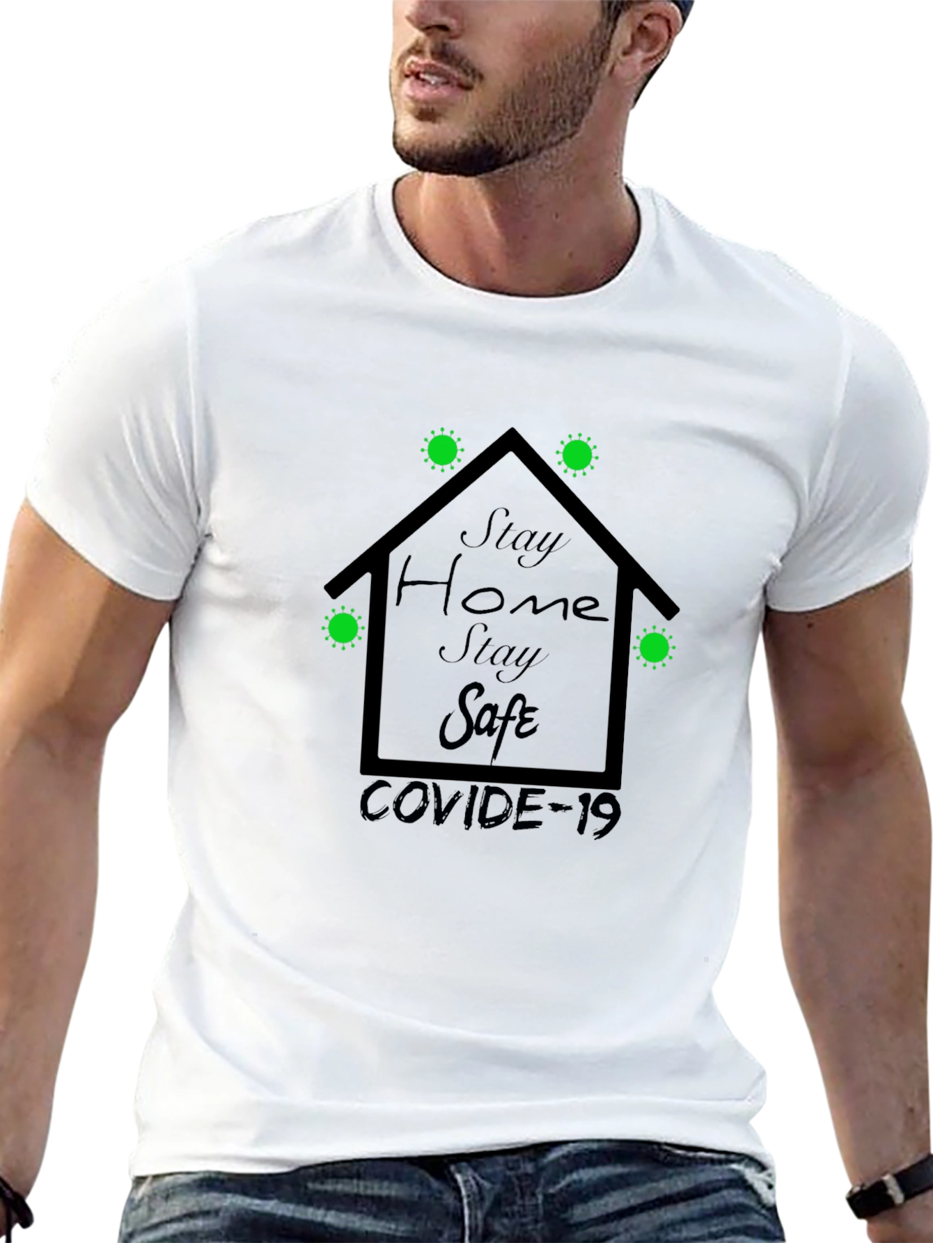 Stay Home Stay Safe COVID-19 T-Shirt