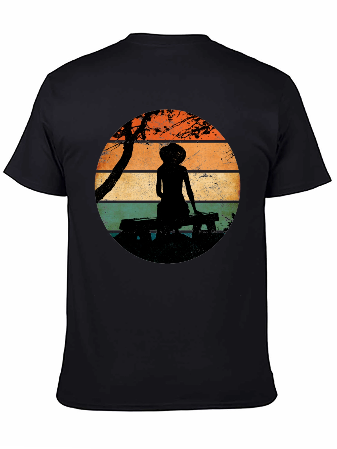 Silhouette Sunset T-Shirt - Relaxed Retro Style