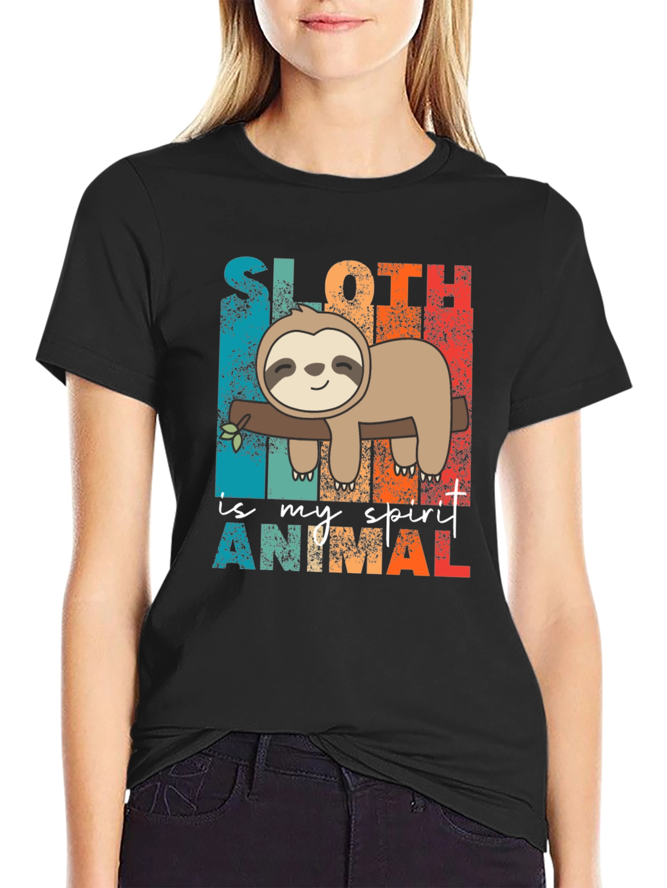 Sloth Spirit Animal Graphic Tee