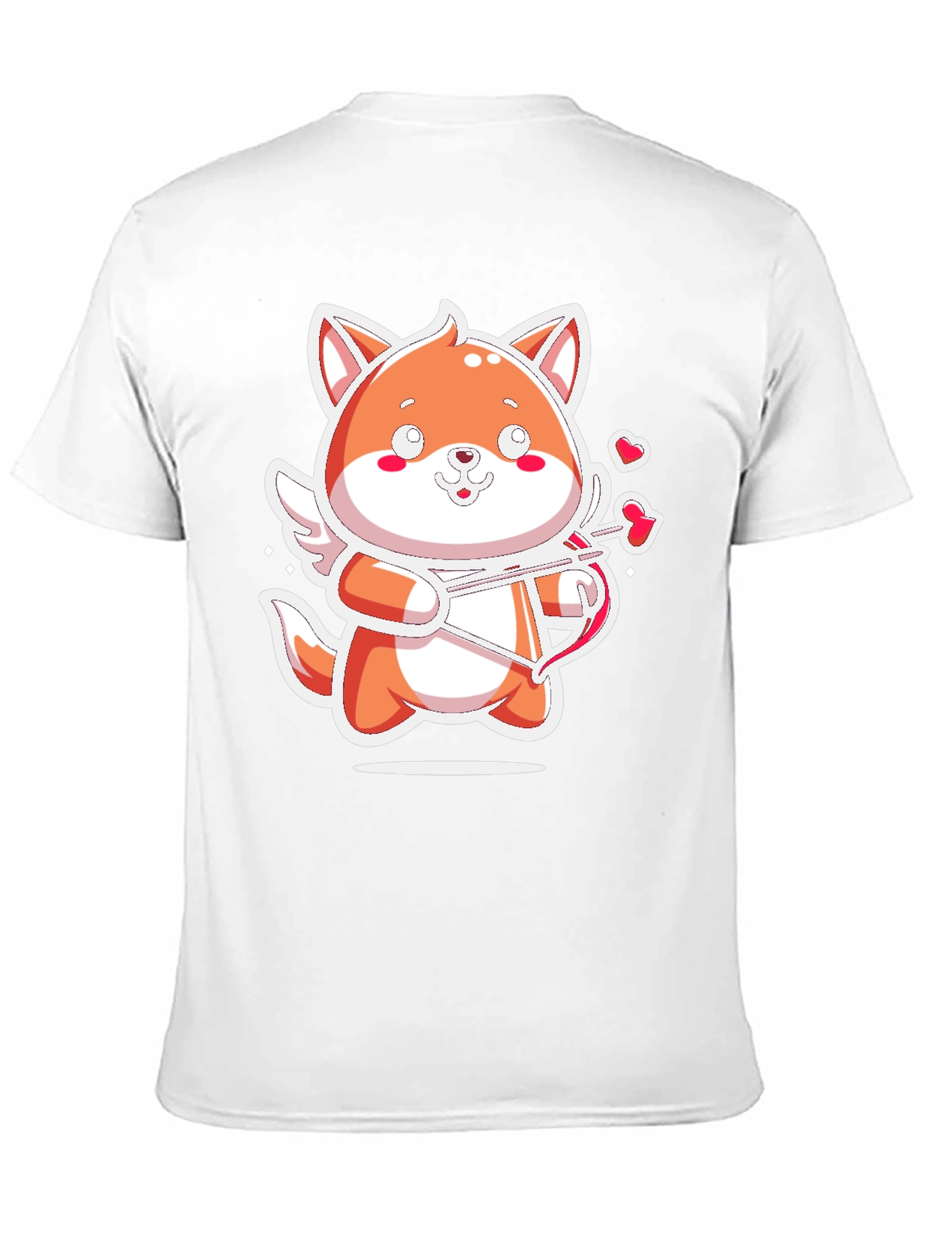 Cute Cupid Fox T-Shirt - Valentines Day Gift