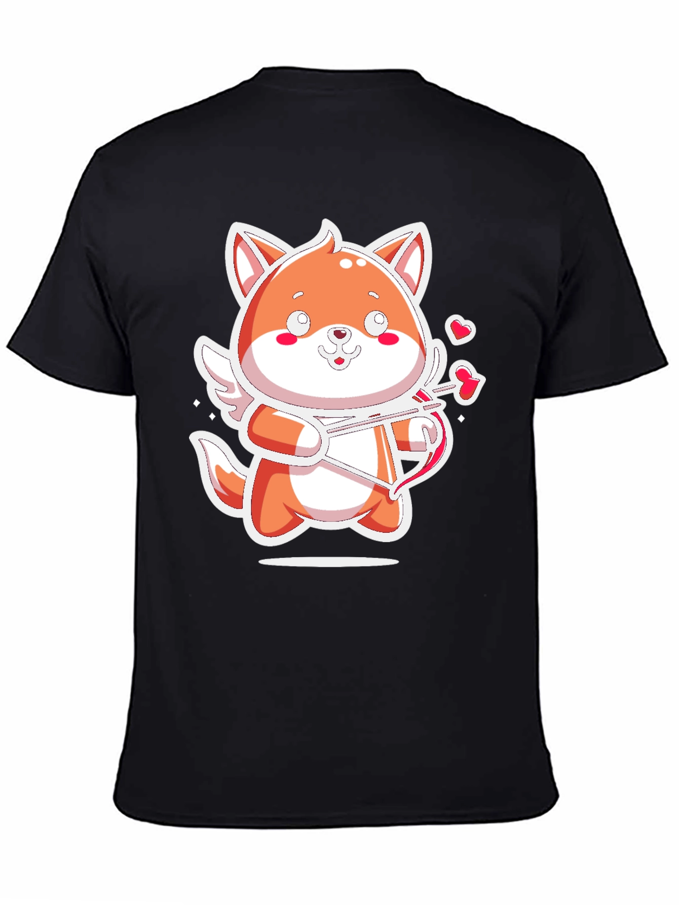 Cute Cupid Fox T-Shirt - Valentines Day Gift