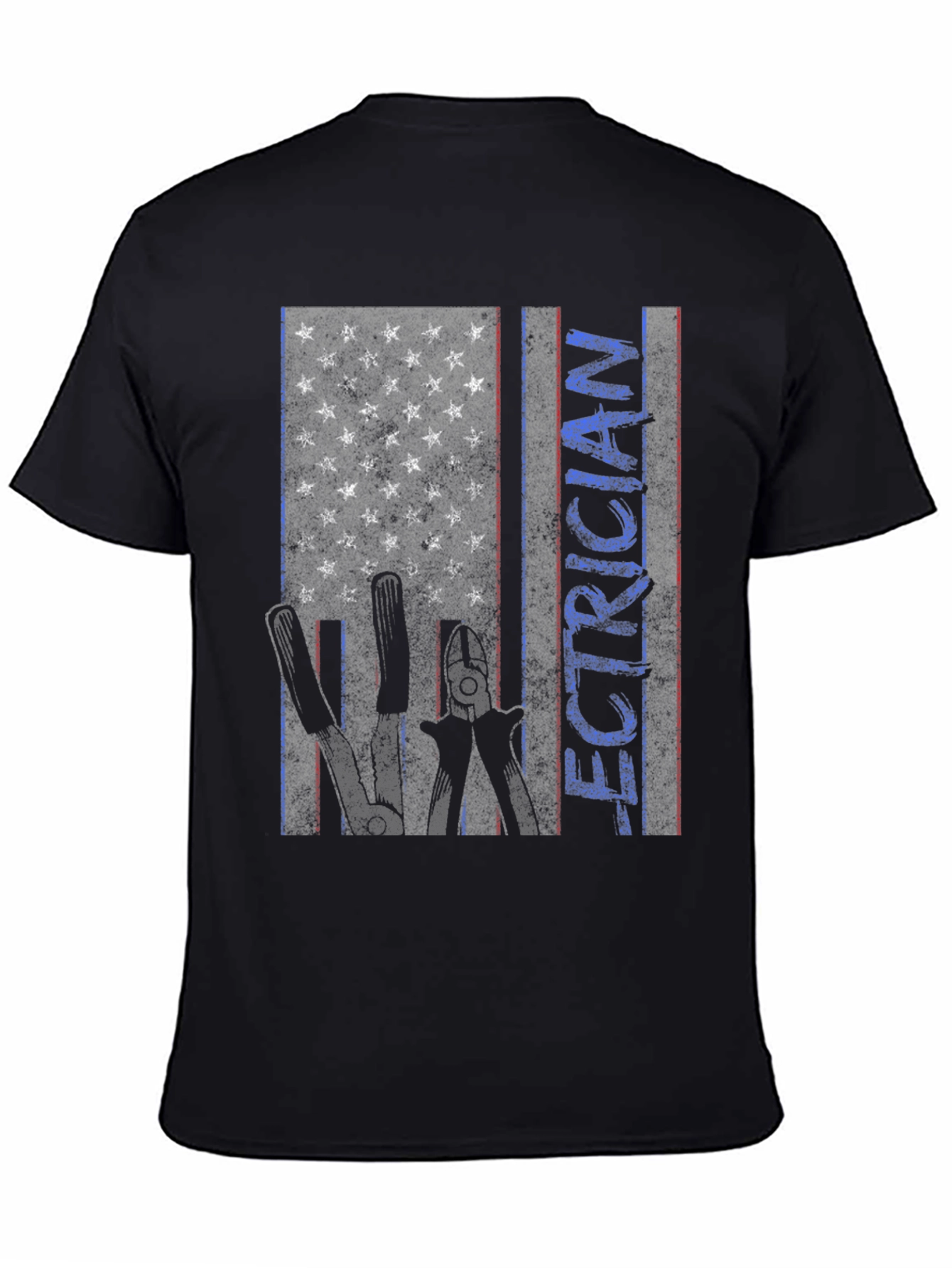 Electrician American Flag T-Shirt