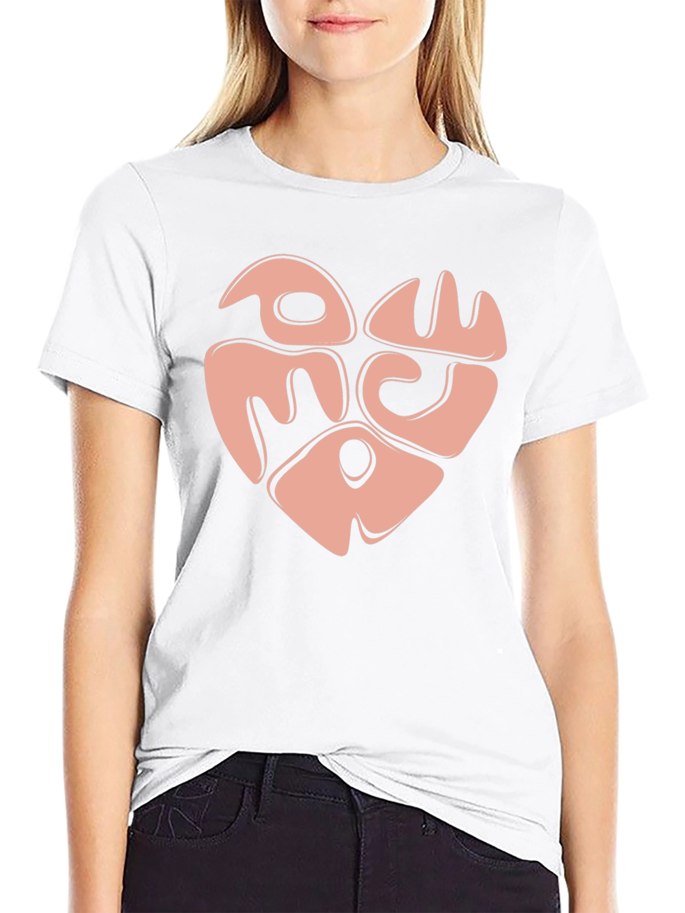 Heart Graphic Tee - Trendy Black Shirt