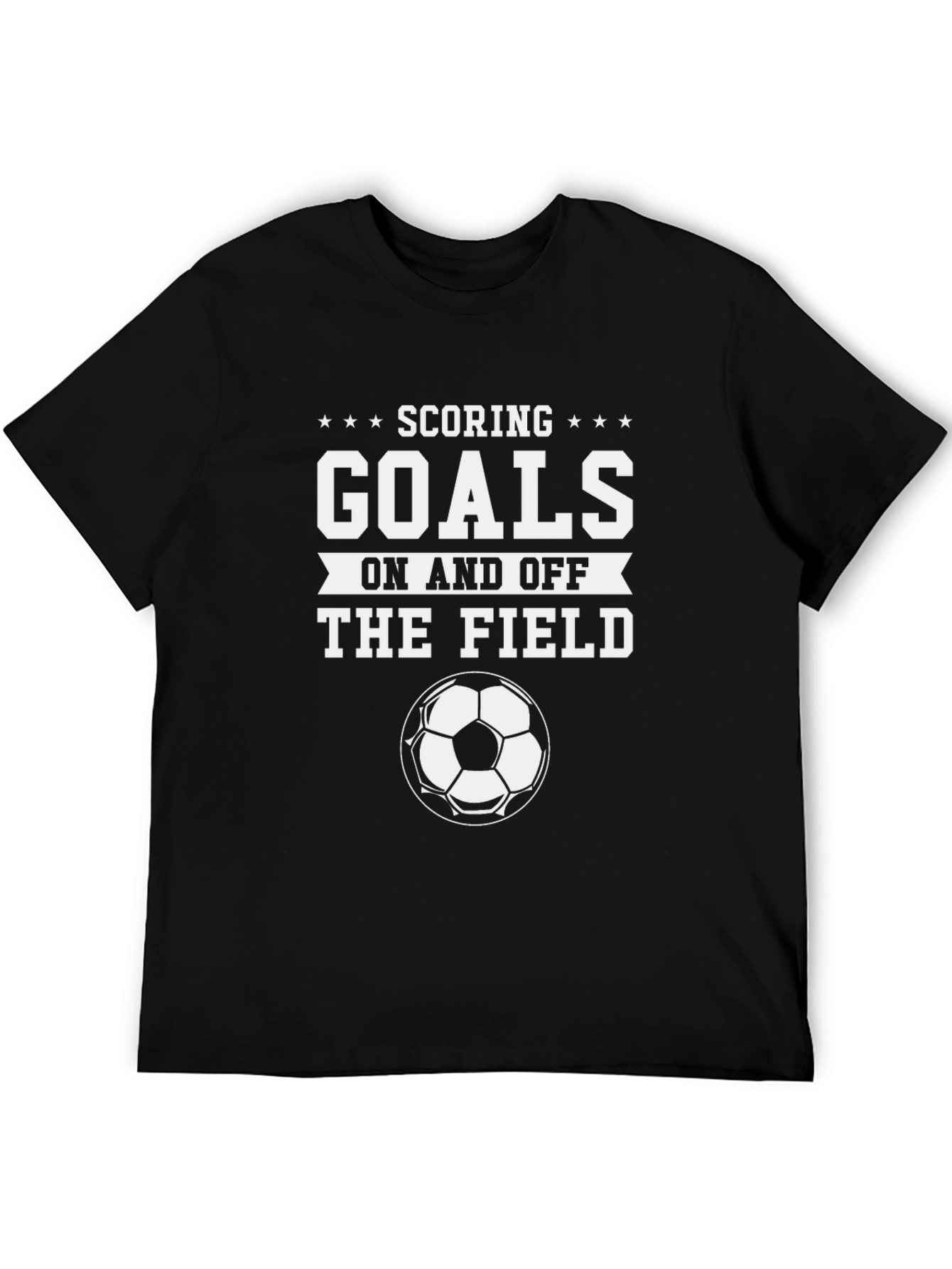 Scoring Goals Black Graphic Tee