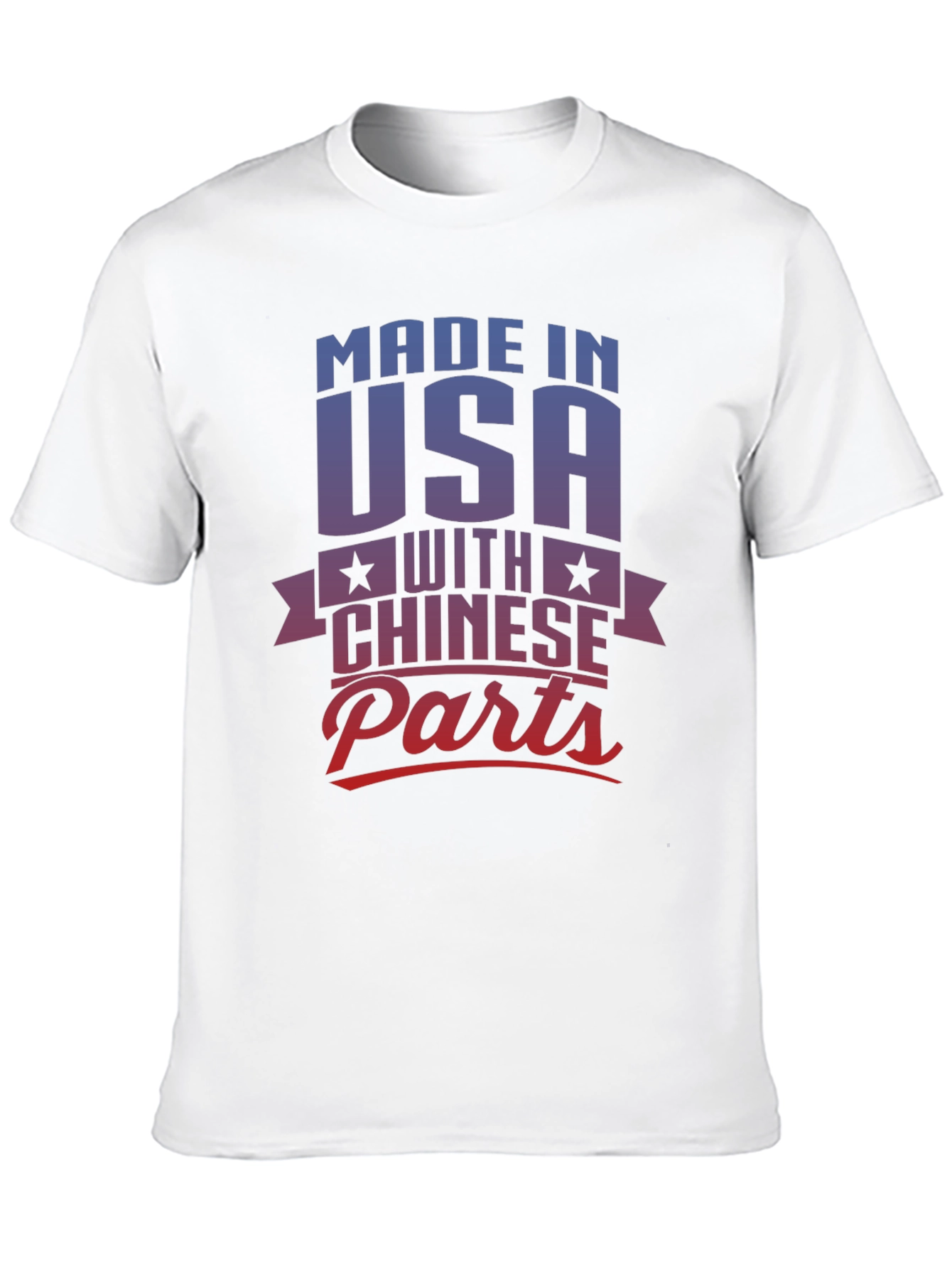 Made in USA with Chinese Parts Graphic T-Shirt