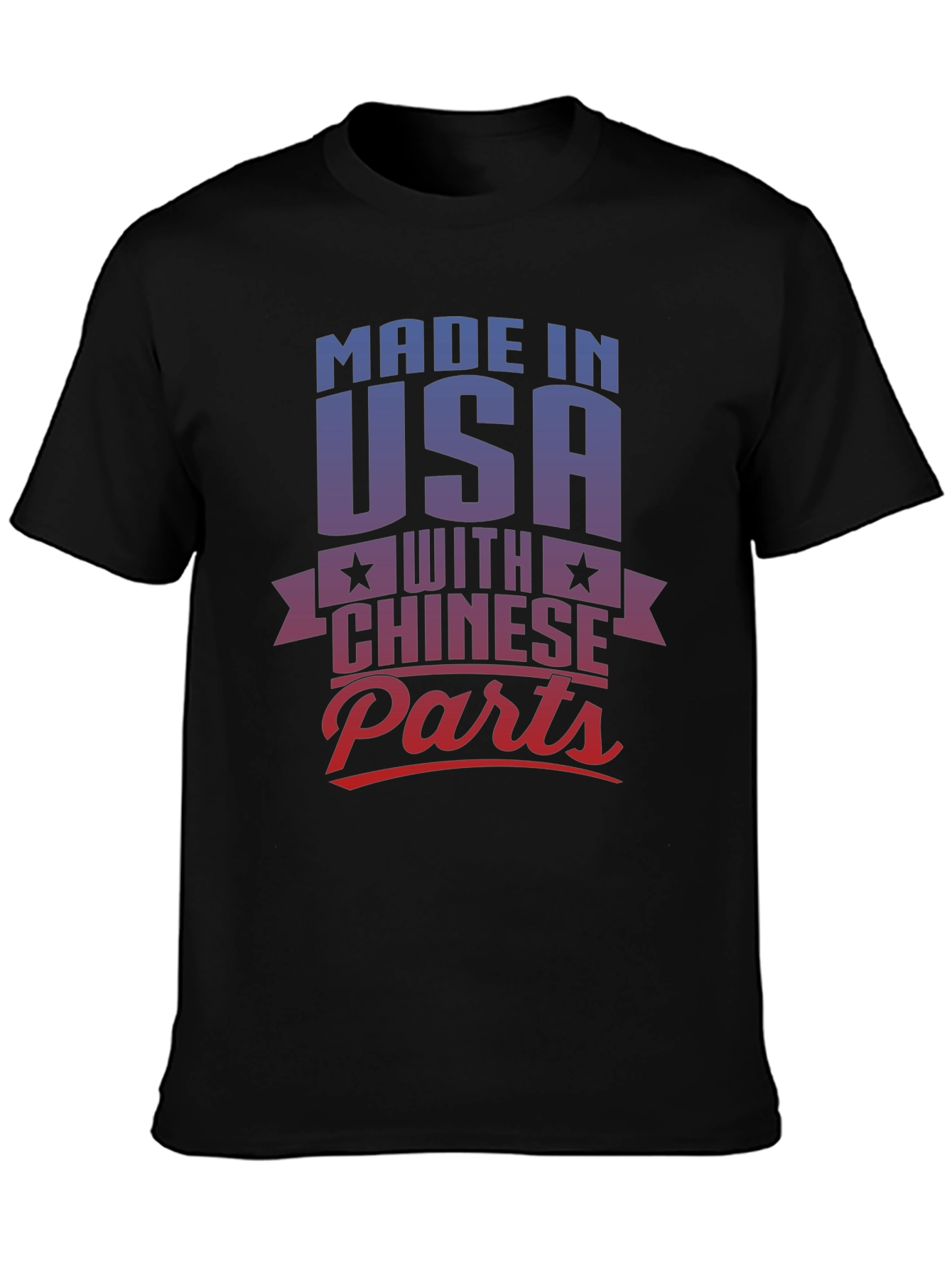 Made in USA with Chinese Parts Graphic T-Shirt