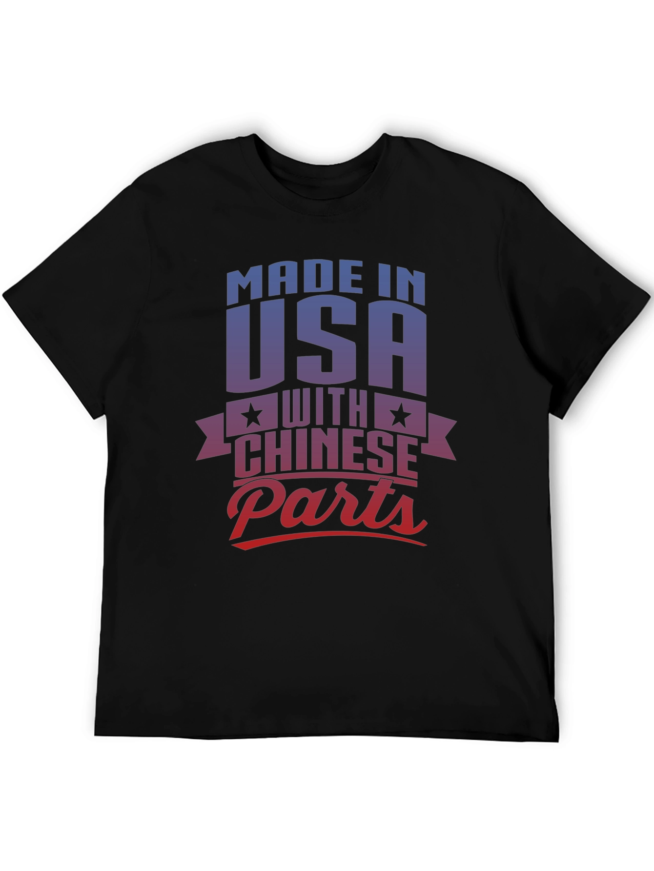 Made in USA with Chinese Parts Graphic T-Shirt