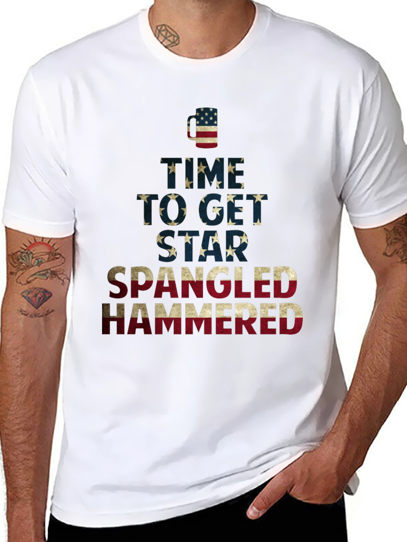 Star Spangled Hammered T-Shirt