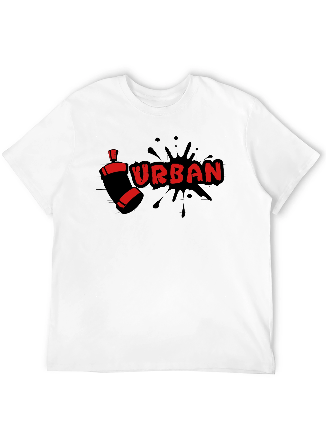 Urban Spray Paint Graphic T-Shirt