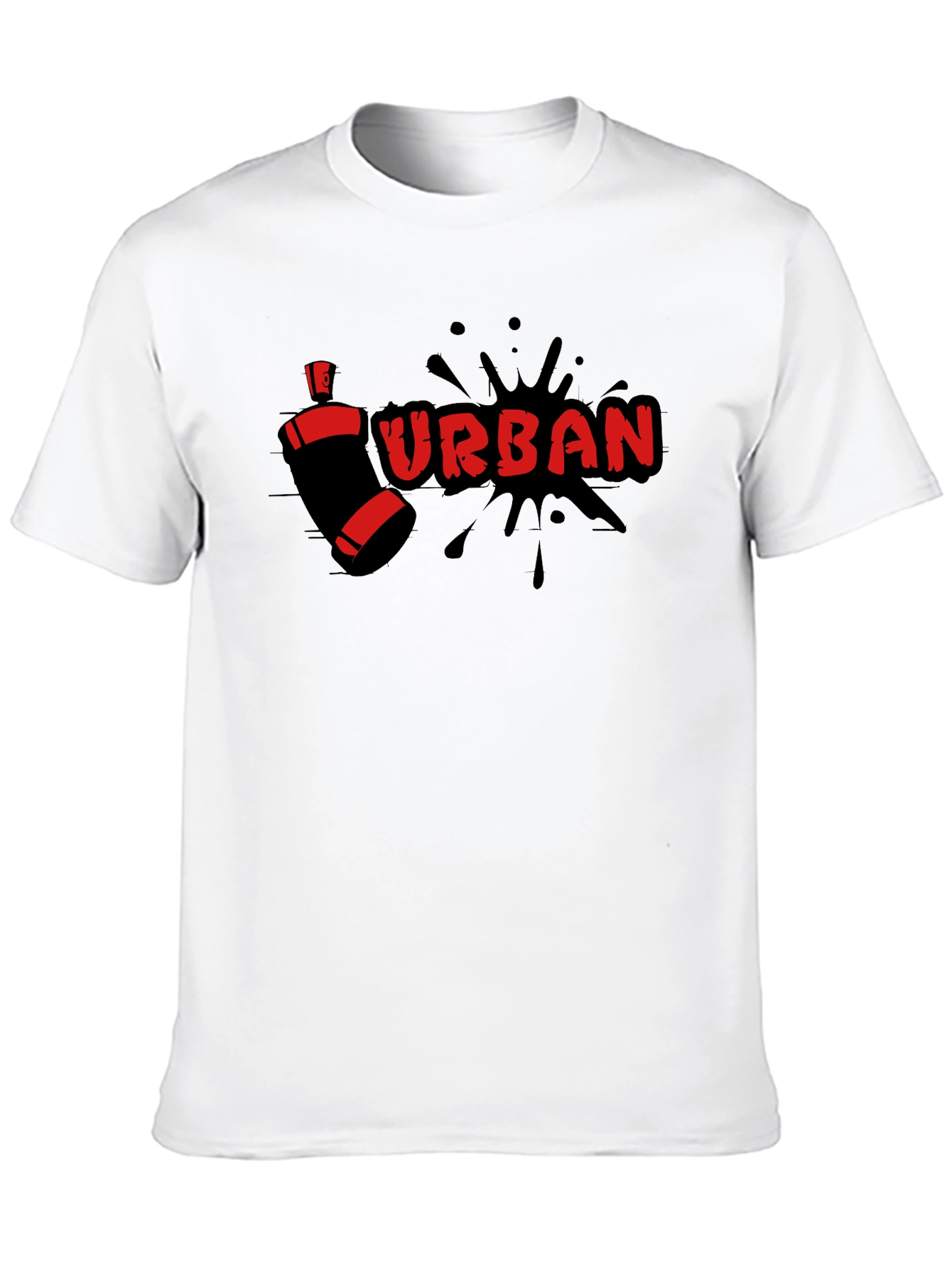 Urban Spray Paint Graphic T-Shirt