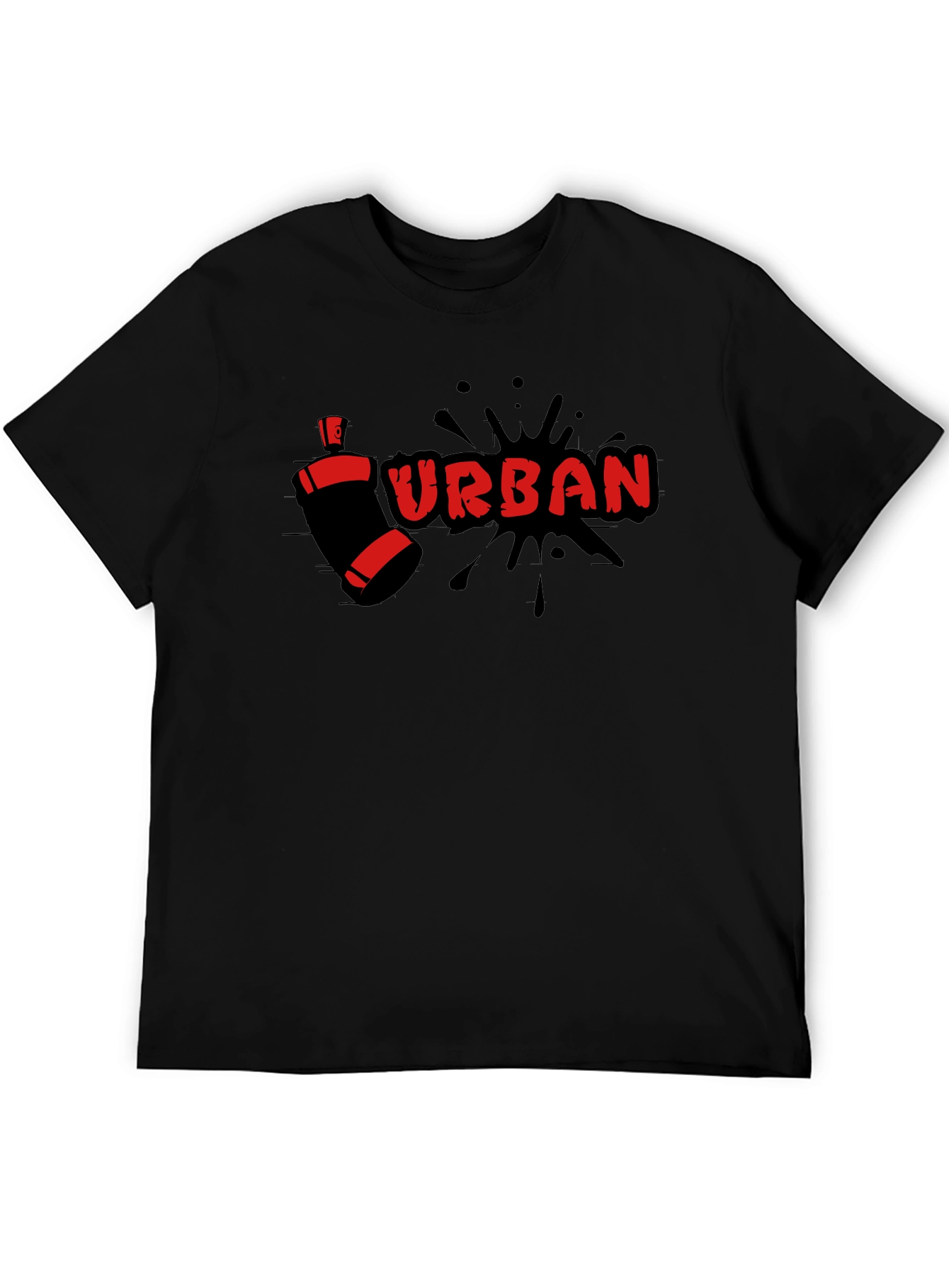 Urban Spray Paint Graphic T-Shirt